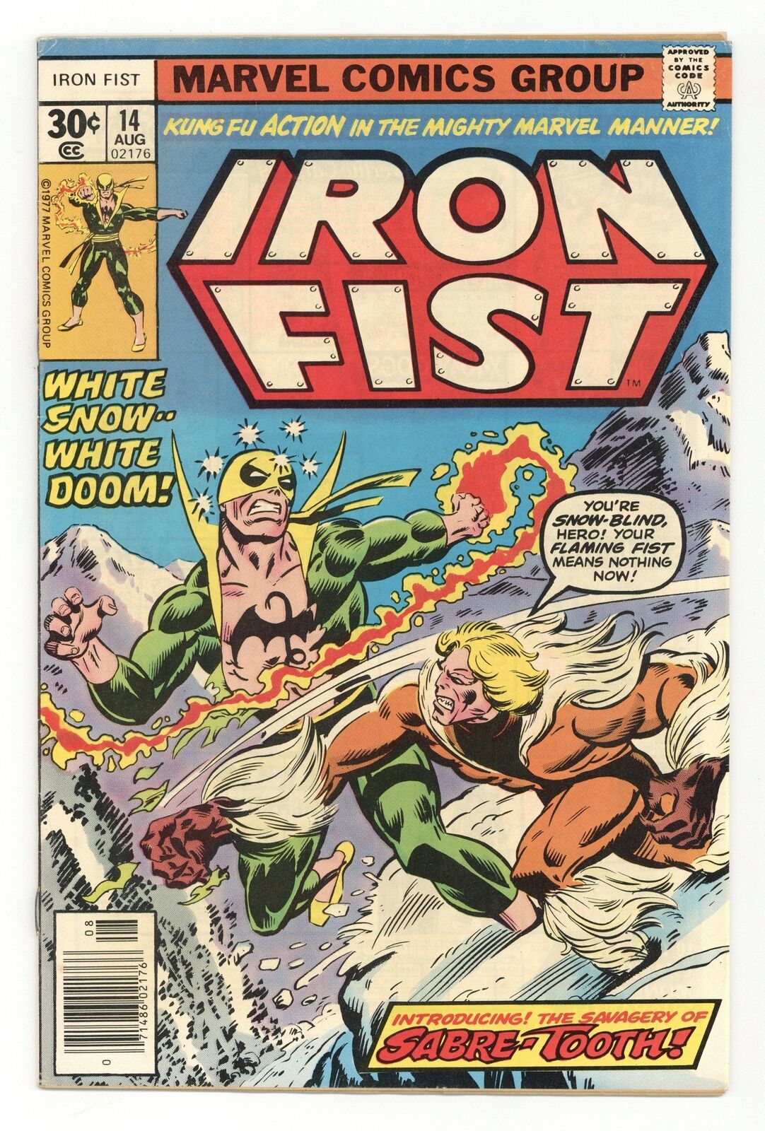 Iron Fist #14 VG- 3.5 1977 1st app. Sabretooth