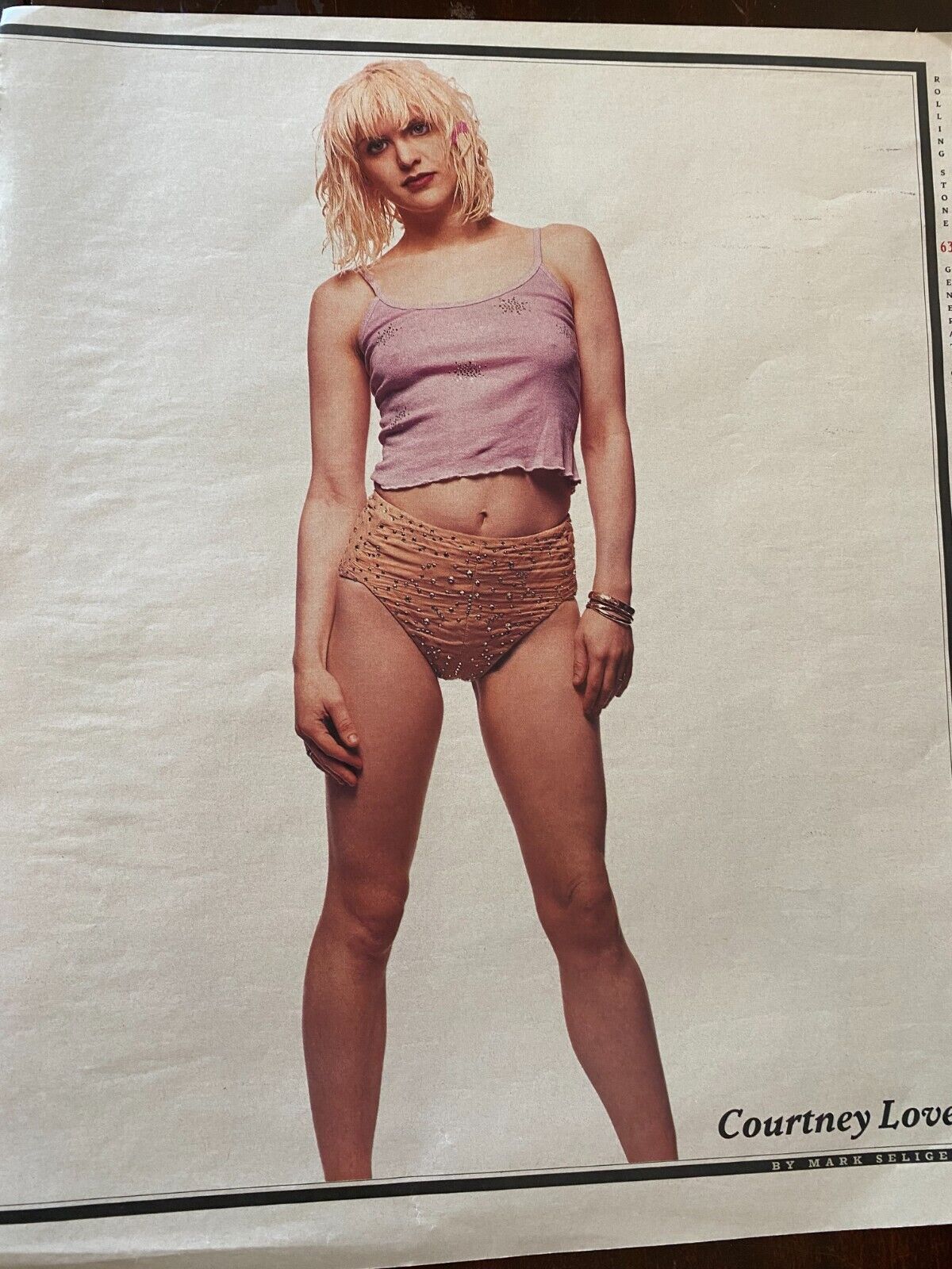 Courtney Love, Full Page Vintage Large Format Pinup