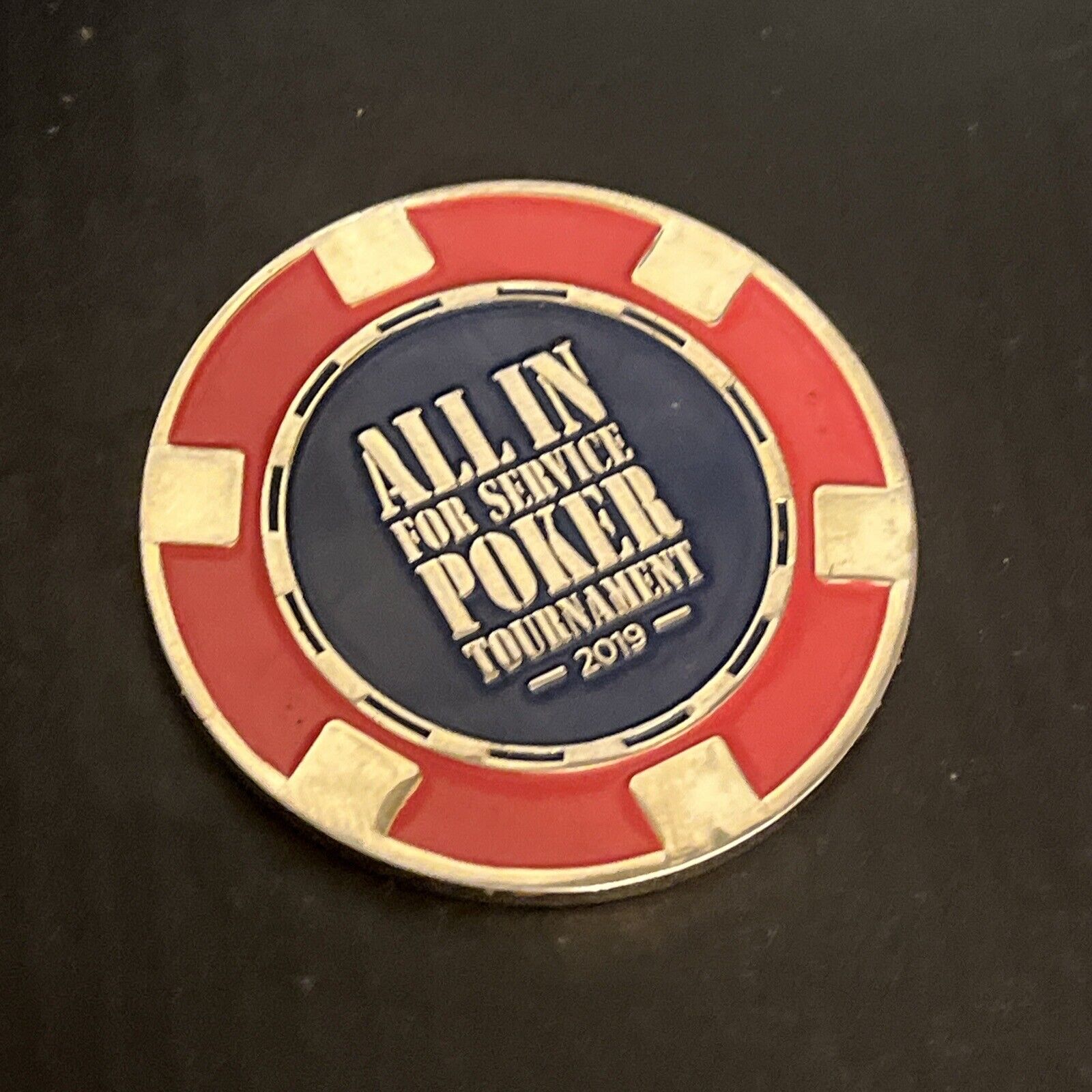 MGM Resorts “all In For Service Poker Tournament 2019” Poker Chip