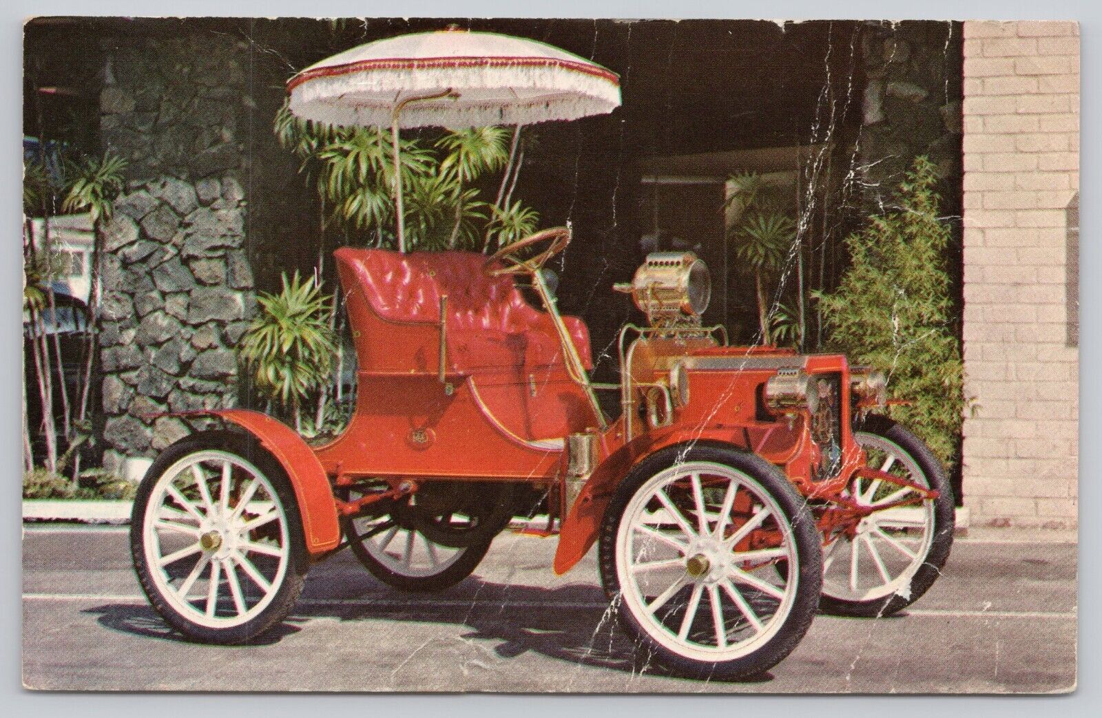 Bell California, 1904 Reo Runabout Bellwood Chevrolet Service Reminder Postcard