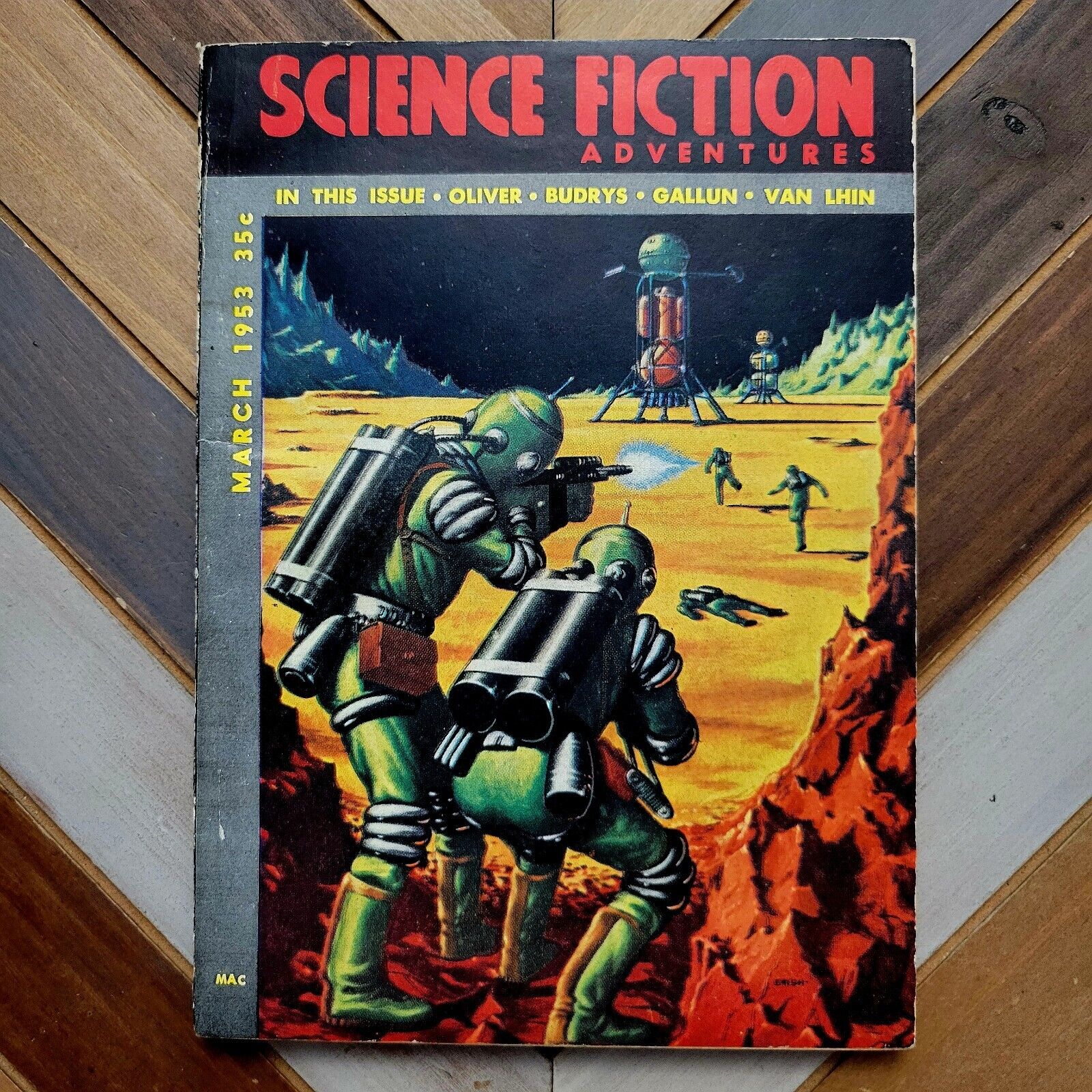 Science Fiction Adventures Vol.1 #3 FN (Mar 1953) Oliver, Budrys, Van Lhin, Pulp
