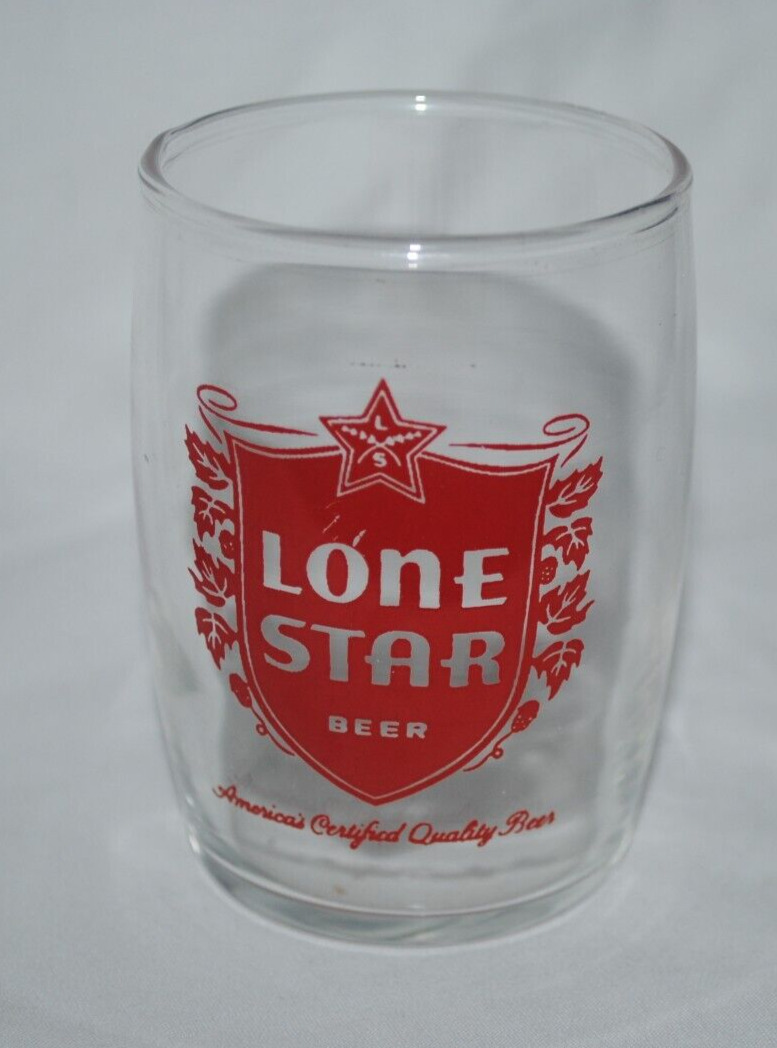 Lone Star Beer vintage barrel / tasting glass, 3 1/4\