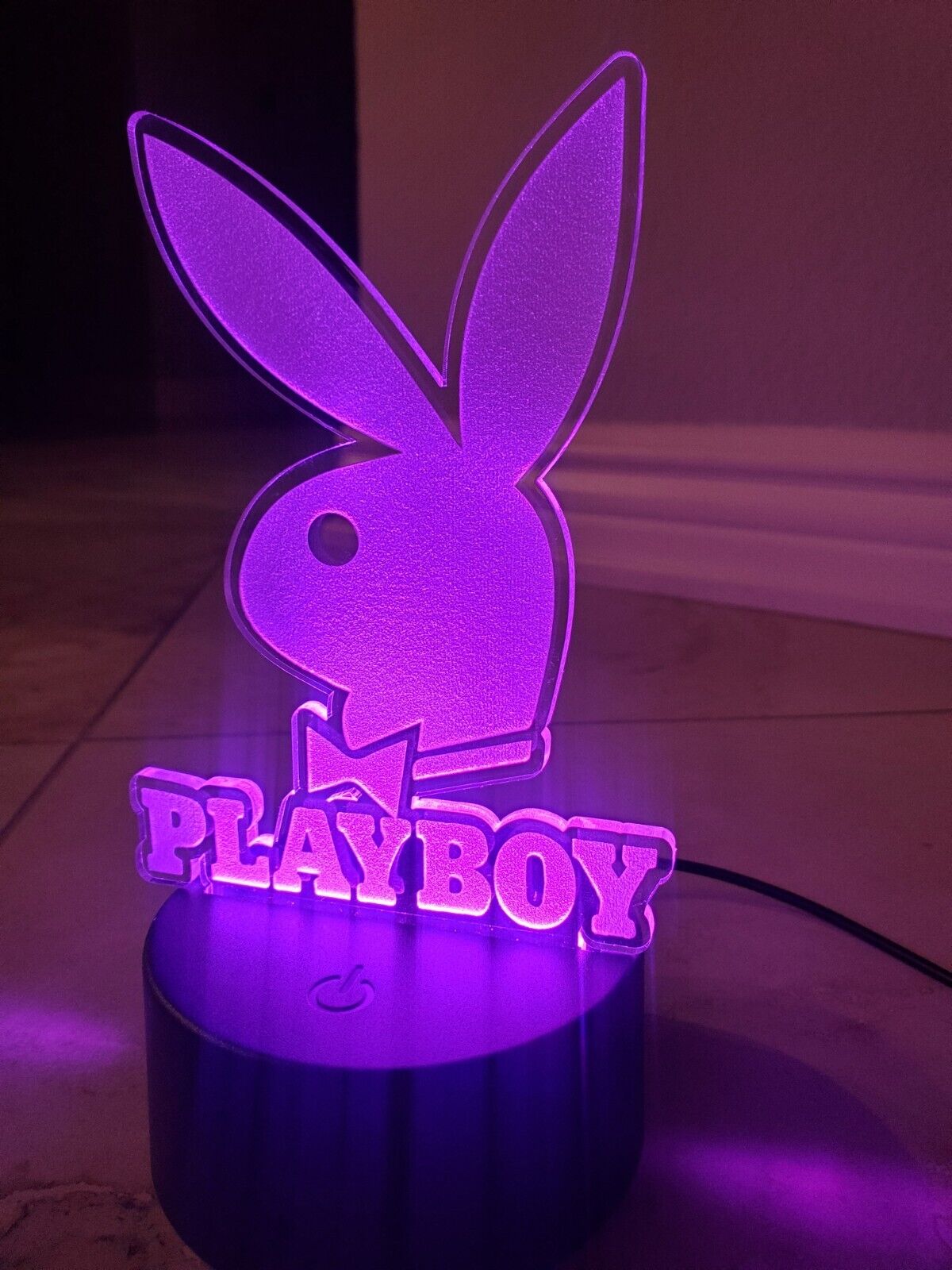 PLAYBOY BUNNY COLOR CHANGING LED NIGHT LIGHT  WITH REMOTE ,
