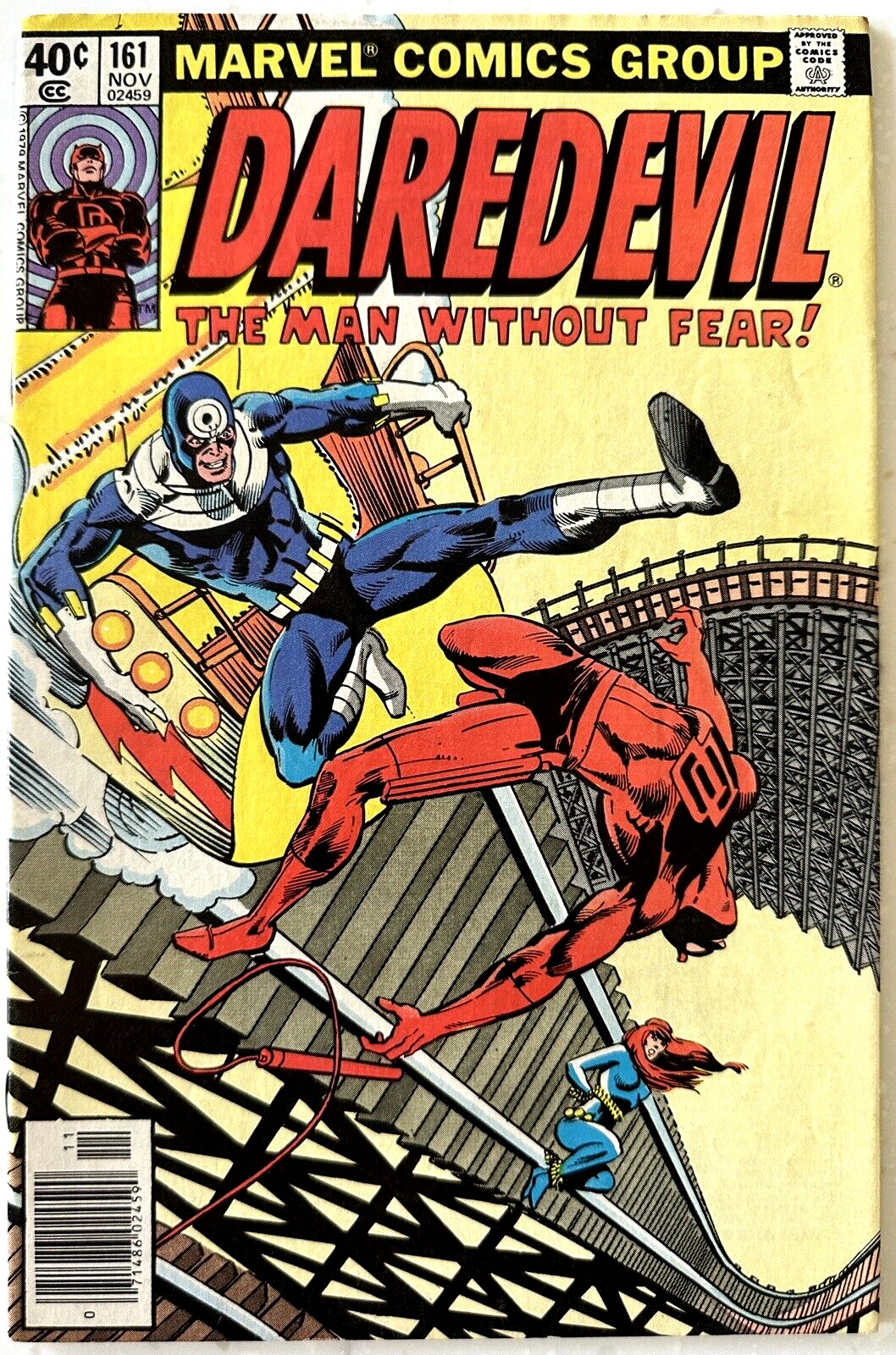 Daredevil #161 VF+ (1979) Early Frank Miller, Bullseye, Black Widow - Newsstand
