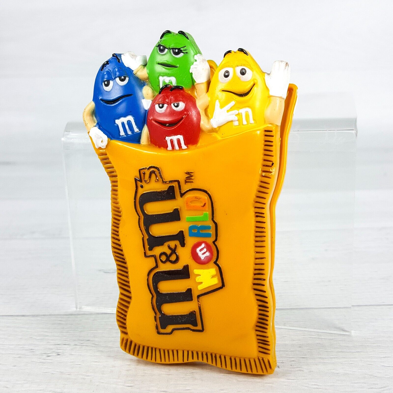 M&M\'s World Candy Out of the Bag Magnet Clip 4 x 2.5\