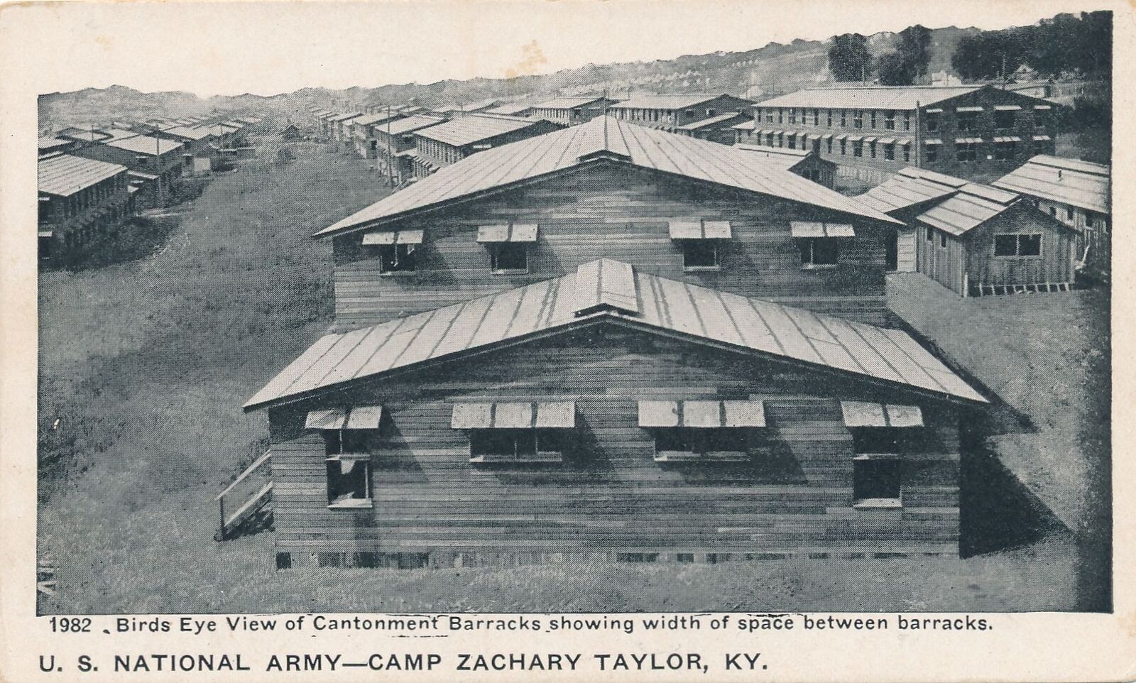 LOUISVILLE KY - Camp Zachary Taylor U.S. National Army Cantonment Barracks