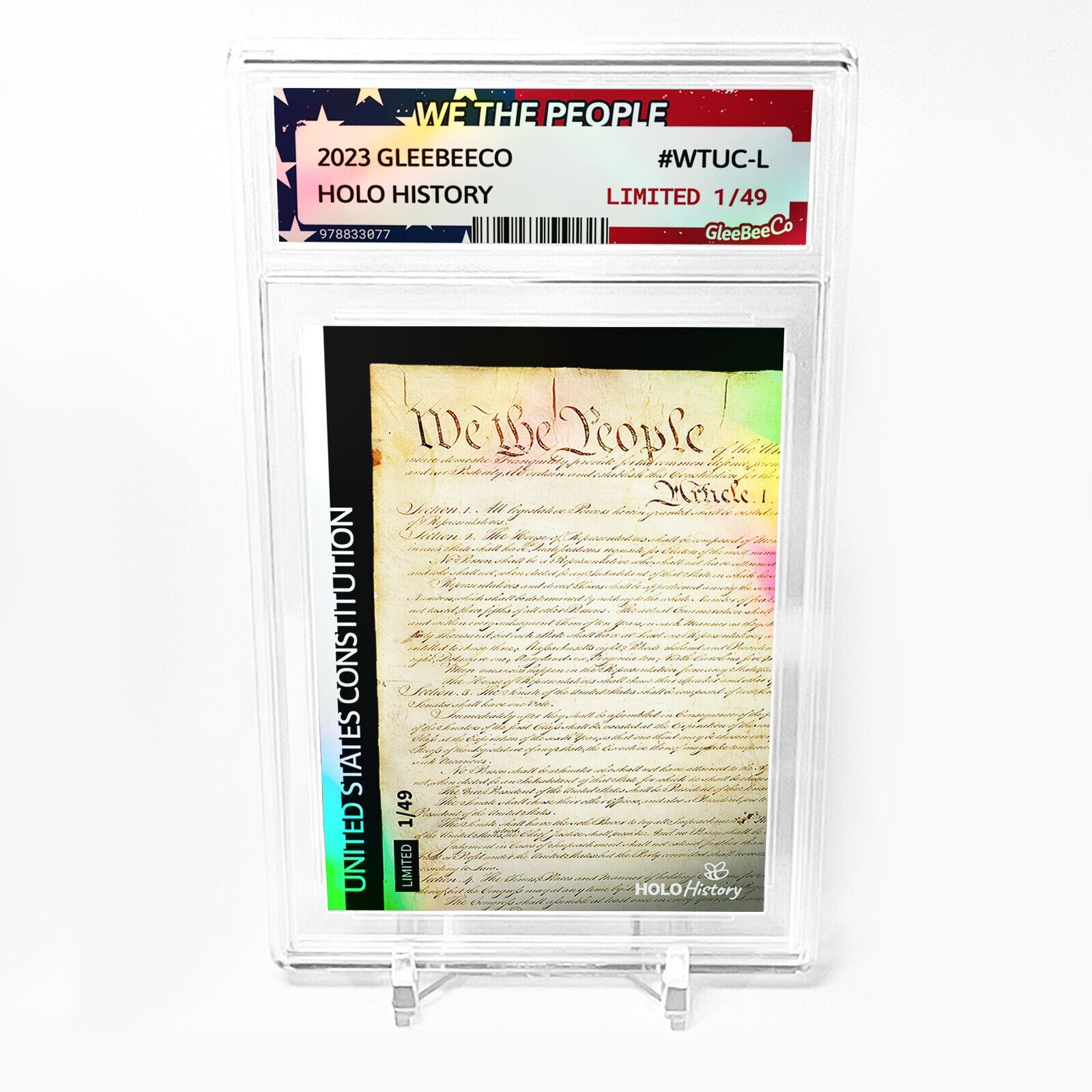WE THE PEOPLE U.S. Constitution 2023 GleeBeeCo Card #WTUC-L /49 - Wonderful