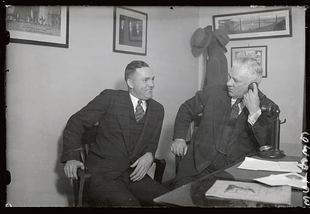 Rogers Hornsby with John McGraw to sign contract to play for Ne- 1927 Old Photo