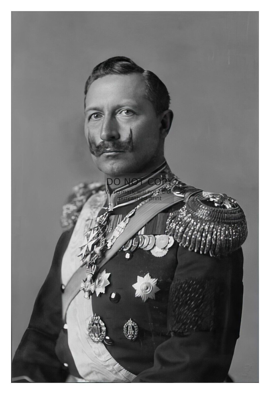 KAISER WILHELM II LAST EMPEROR OF GERMANY PRUSSIA WORLD WAR 1 WWI 4X6 PHOTO