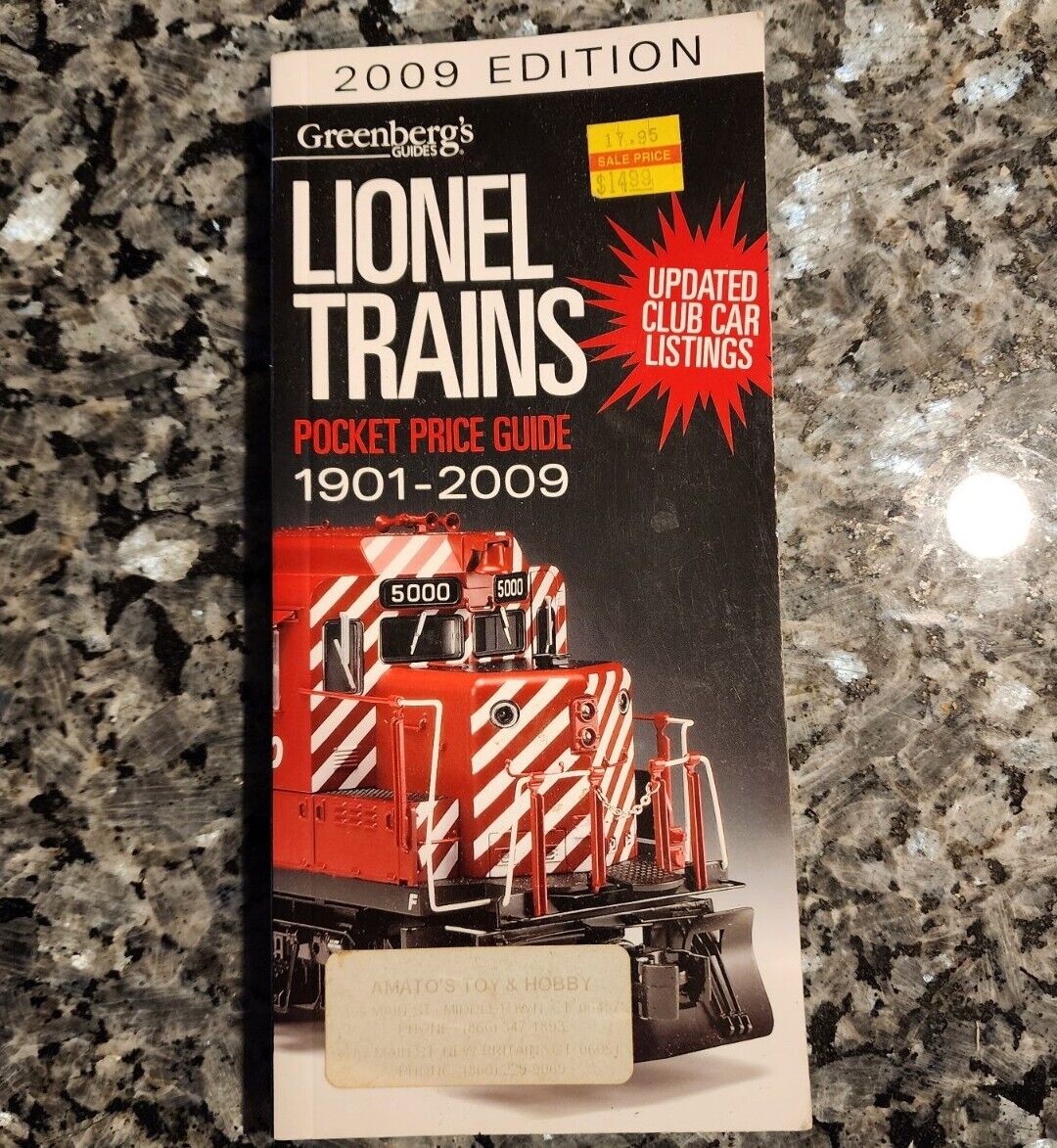 Greenberg\'s 2009 Edition Lionel Trains Pocket Guide 1901-2009 Updated Listings