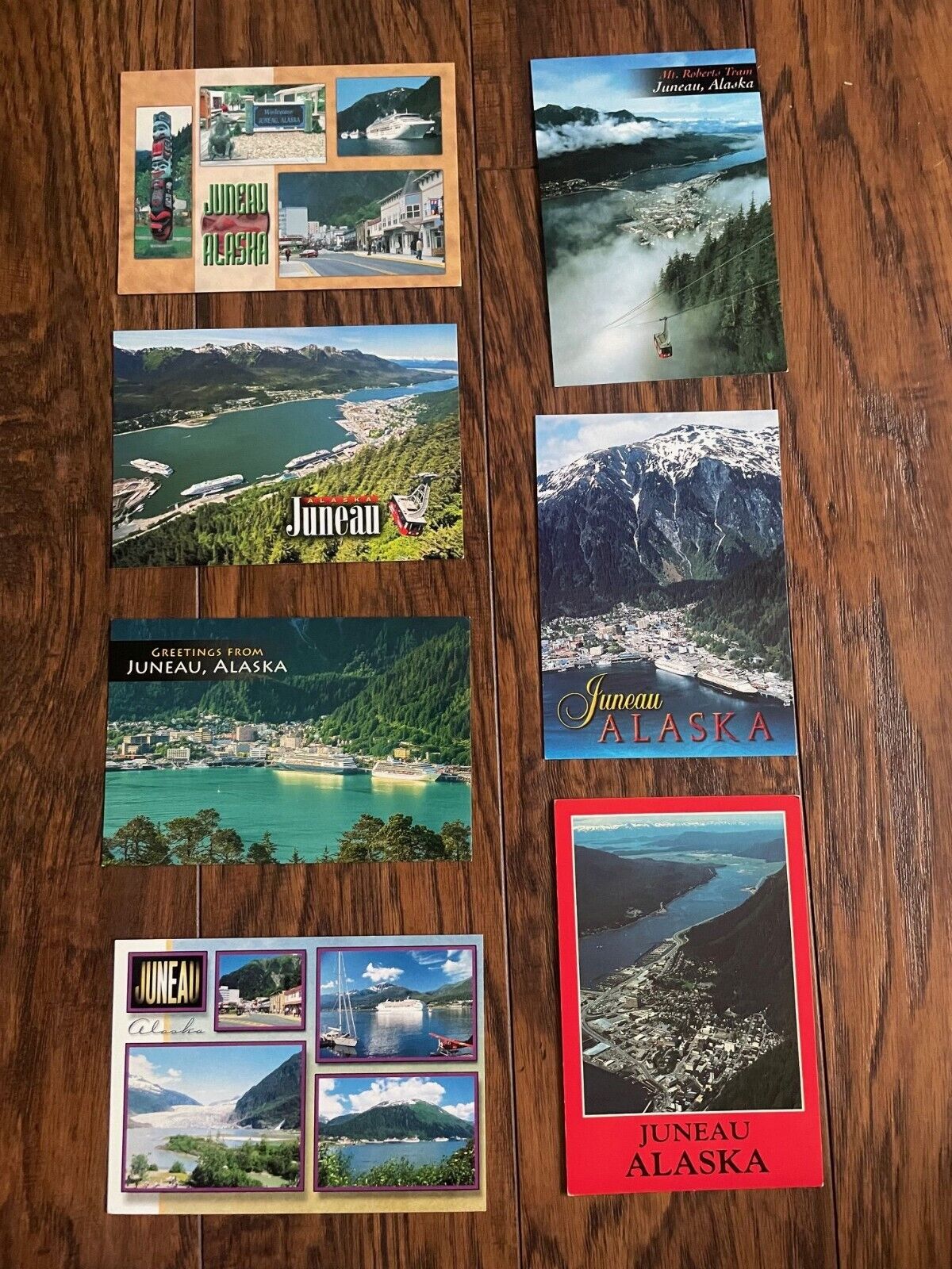 Juneau AK Lot of 7 Postcards Alaska