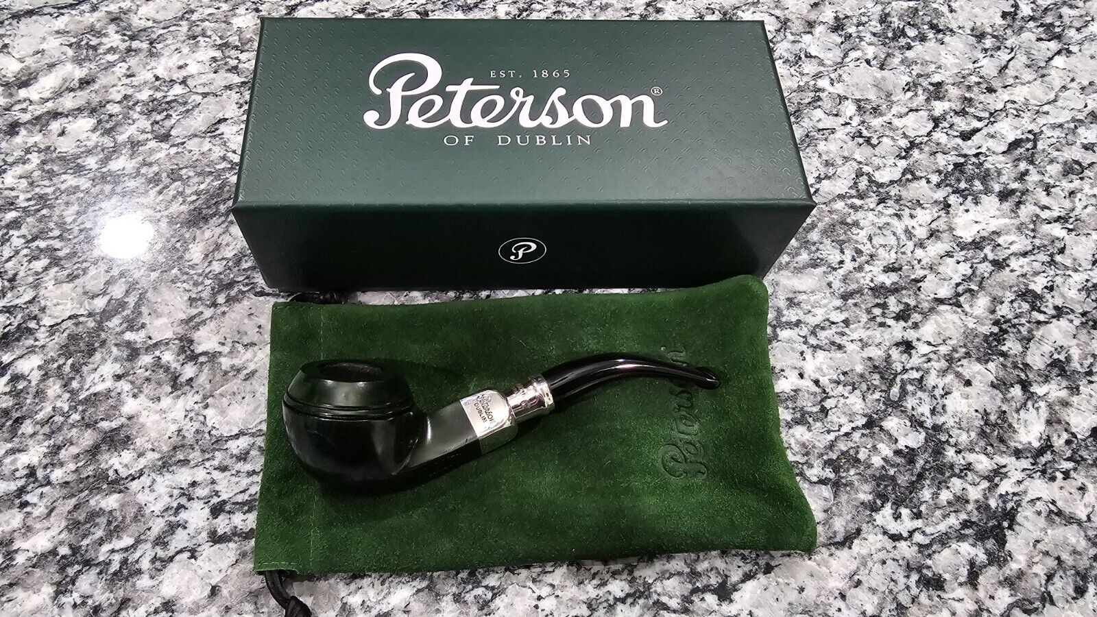 Peterson System Green Sterling Silver Spigot 80S- Unsmoked