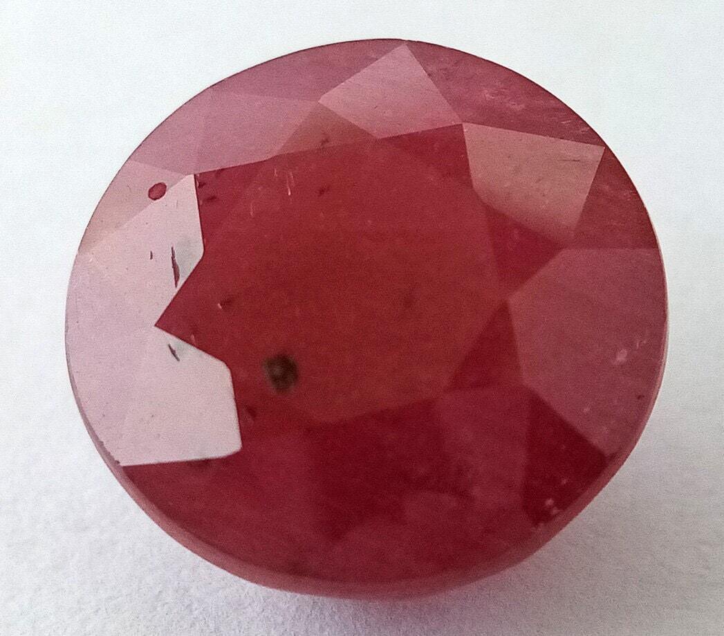 18.5cts Large Natural Ruby Corundum Round Solitaire Gemstone Facet