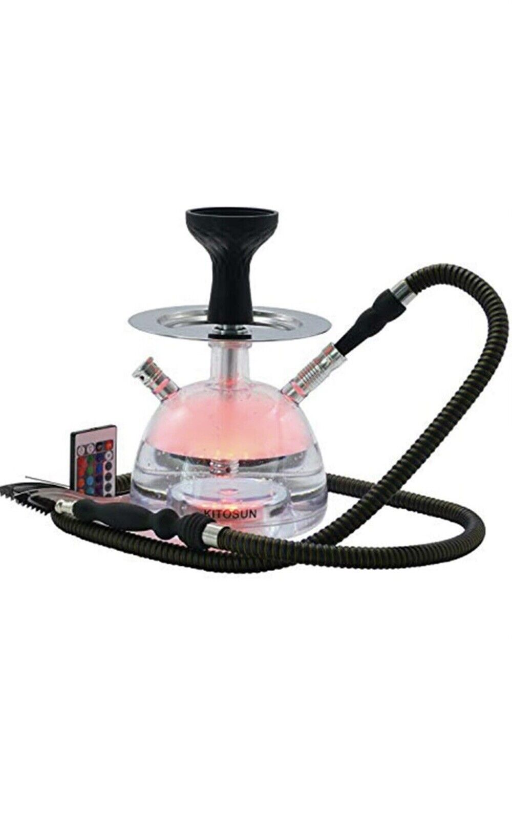 Hookah BUBBLE Complete Portable Set with LED Lights(HEAT RETAINING DEVICE ADDED)