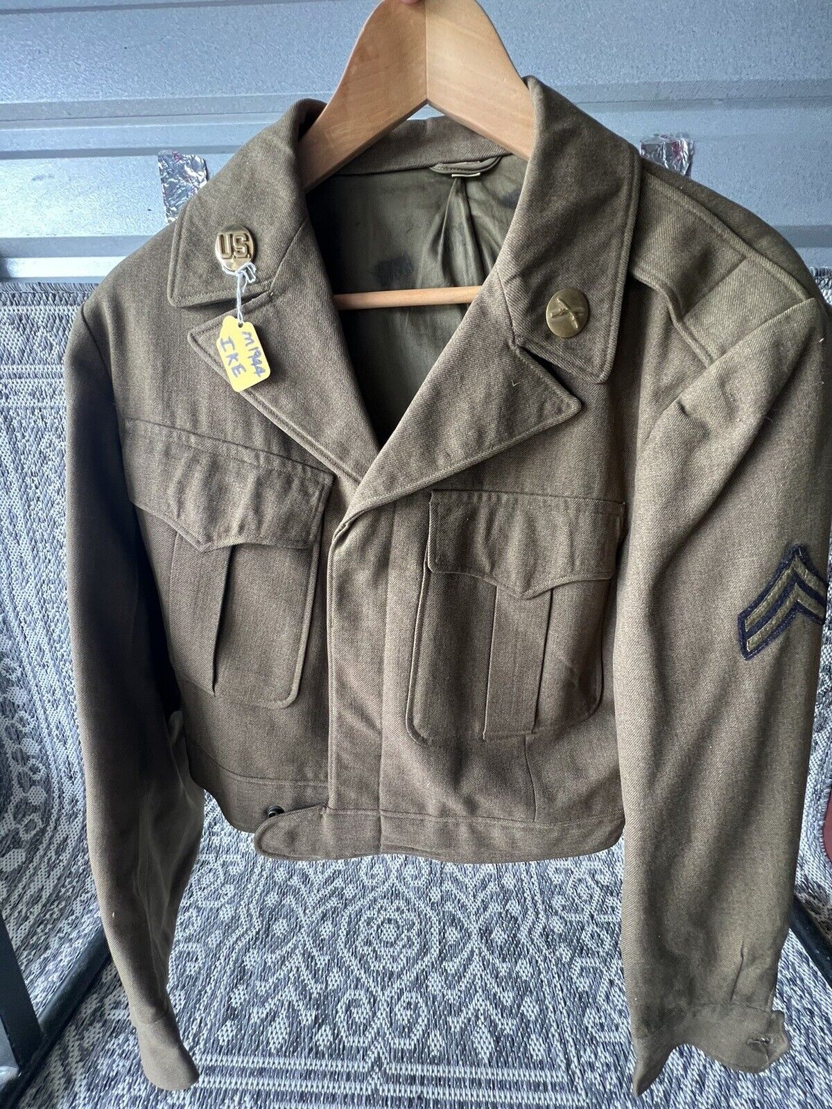 Vintage WW11 wool US Army Field Jacket  1944