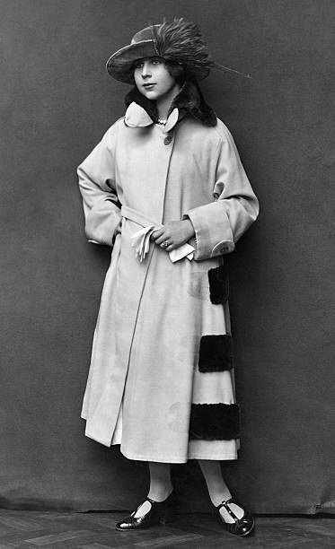 Ms Gisela Rejtoe wearing a coat by the fashion house R M Maasse- 1921 Old Photo