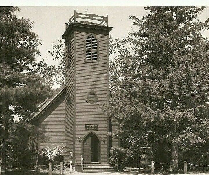 RPPC Postcard The Little Brown Church in the Vale 1950s Era Real Photo Nashua IA