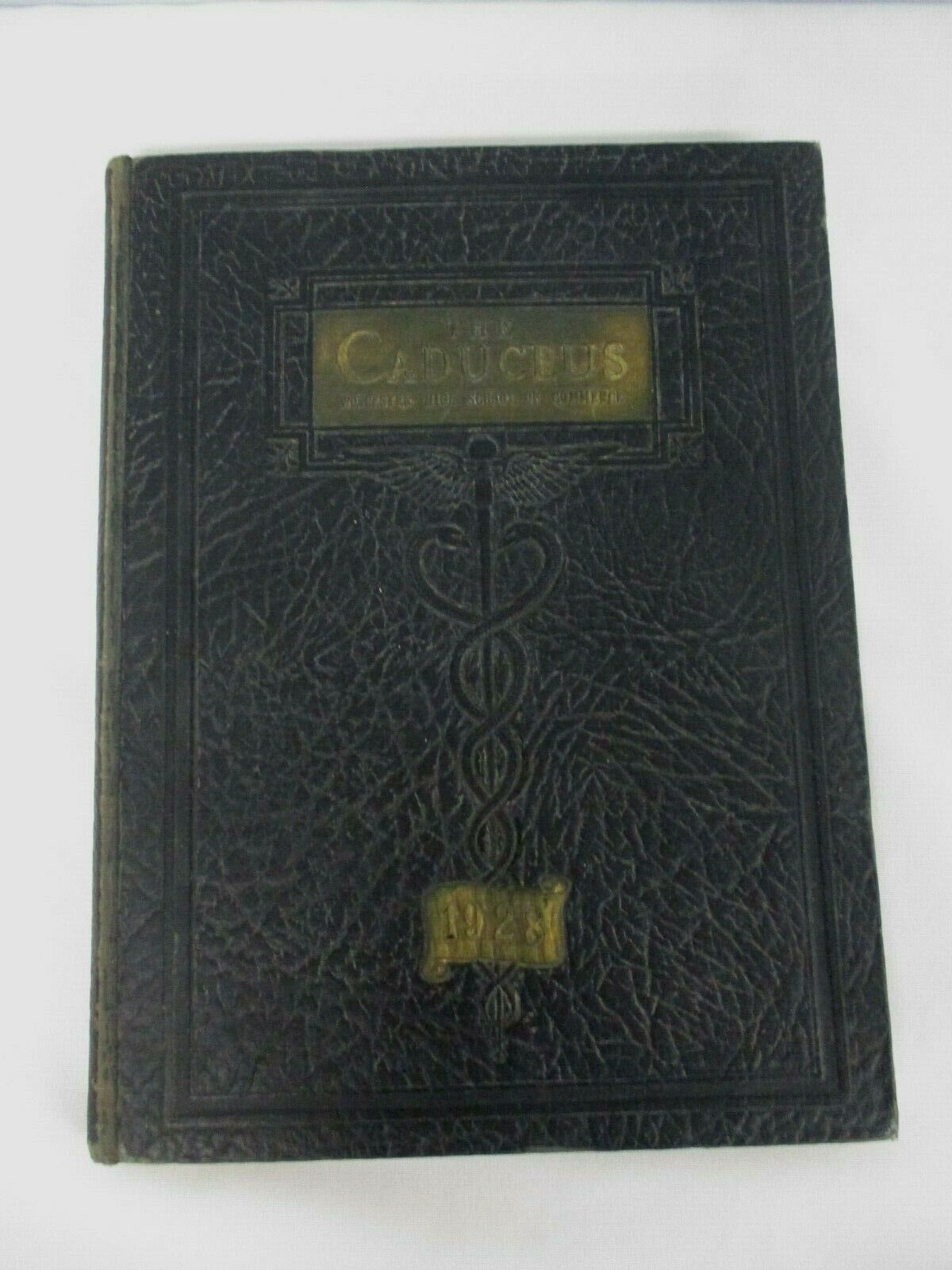 ANTIQUE 1928 THE CADUCEUS WORCESTER MASS HIGH SCHOOL OF COMMERCE YEARBOOK