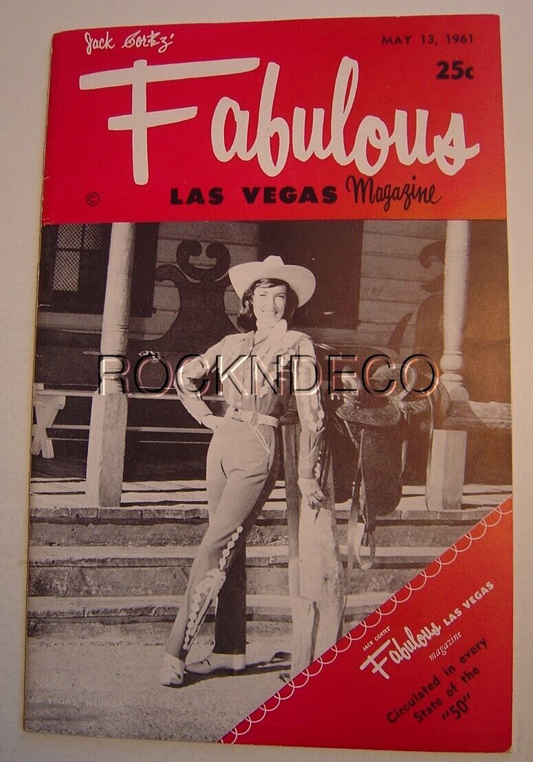 Fabulous Las Vegas Magazine May13 1961 Jerry Lewis Zsa Zsa Gabor The Kim Sisters