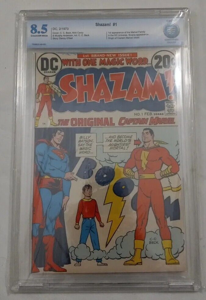 Shazam #1 CGCS 8.5 1st Appearance Of Marvel Family In DC Universe