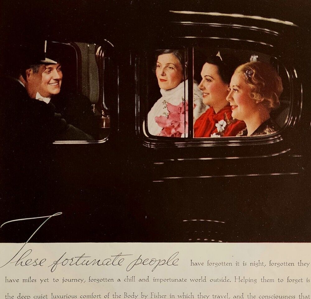 1934 General Motors Body By Fisher Automobilia Advertisement Ephemera NRA Member