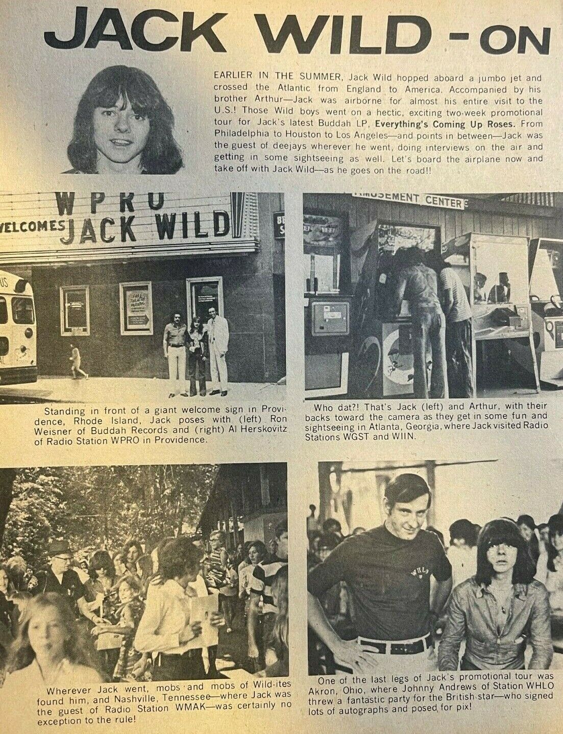 1971 Actor Singer Jack Wild On Tour
