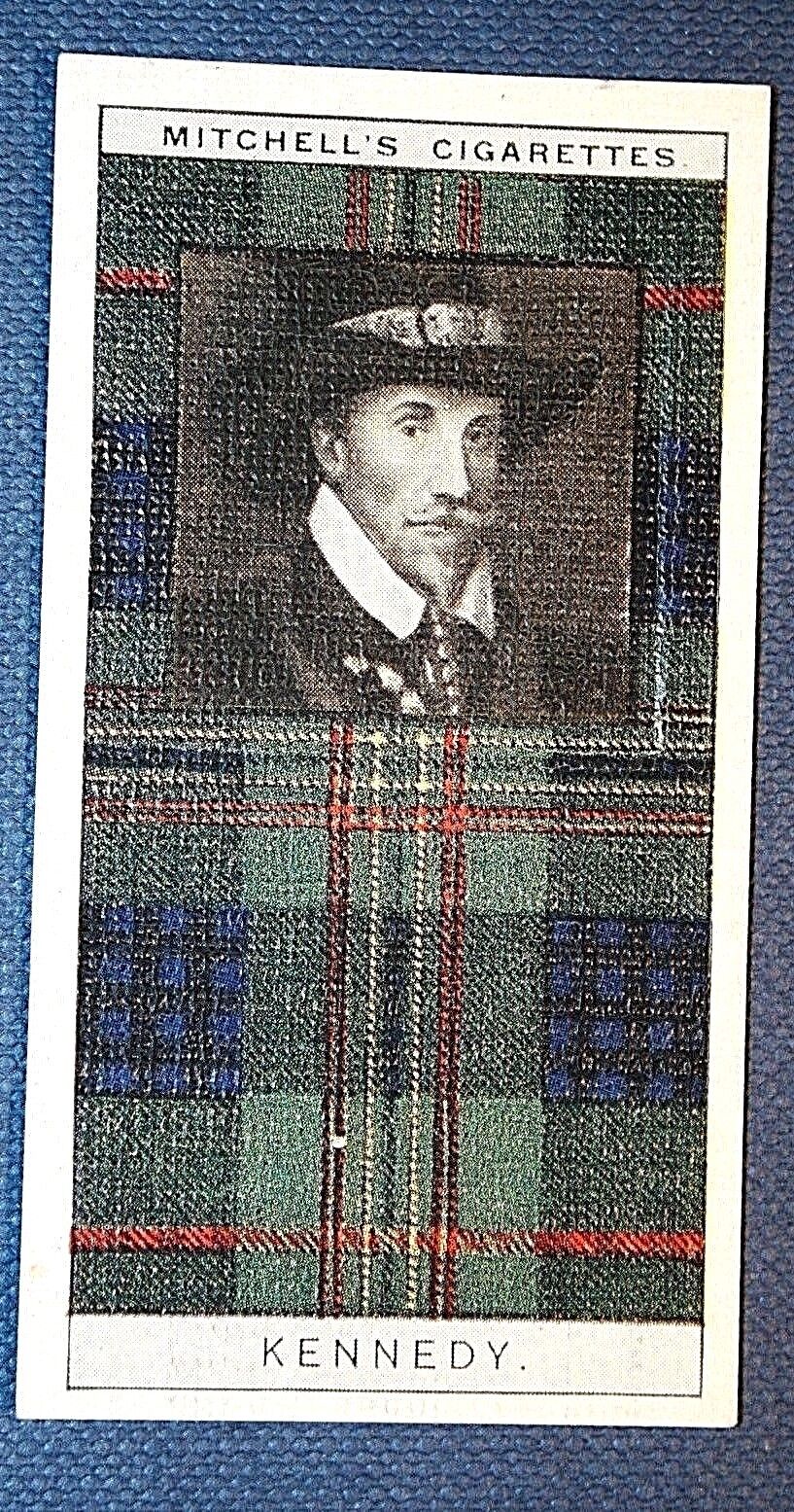 KENNEDY   Scottish Clan Tartan   Vintage  1920\'s Illustrated Card  GD23M