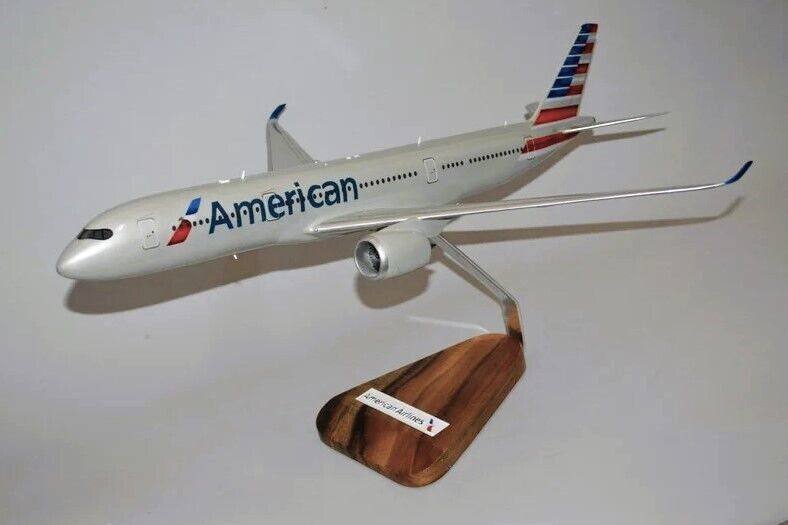 American Airlines Airbus A350-900 New Color Desk Display Model 1/100 SC Airplane