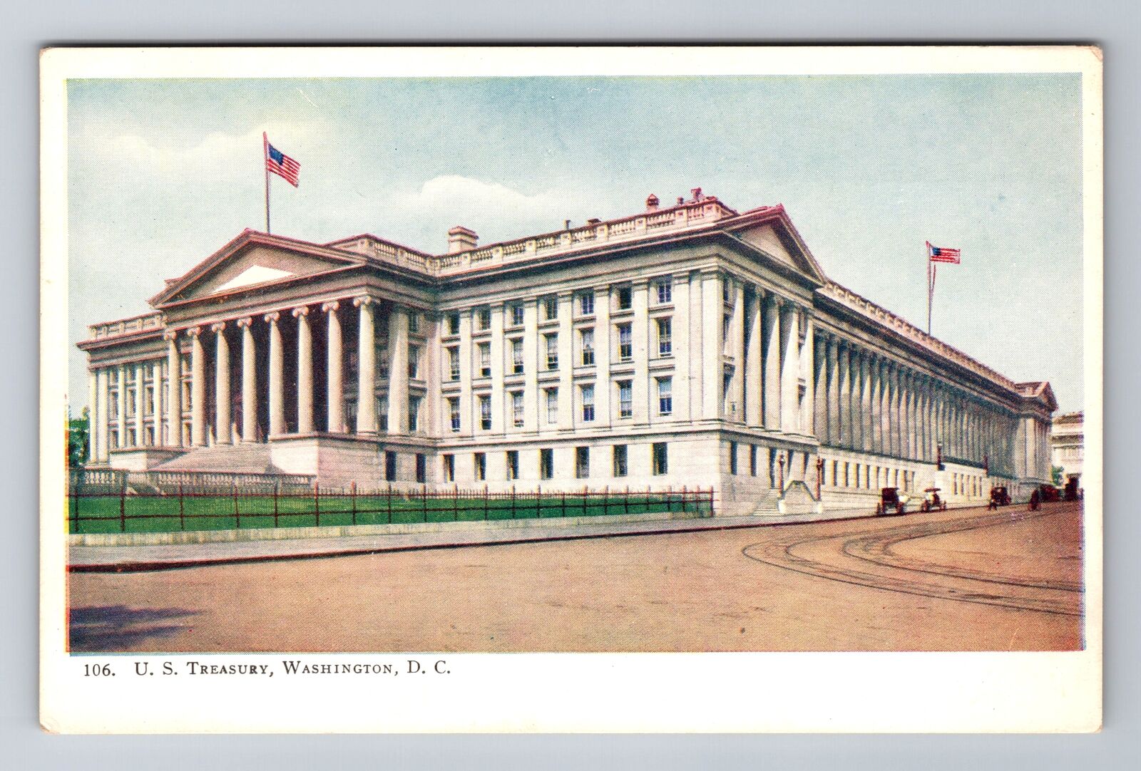 Washington DC-US Treasury, Antique, Vintage Souvenir Postcard