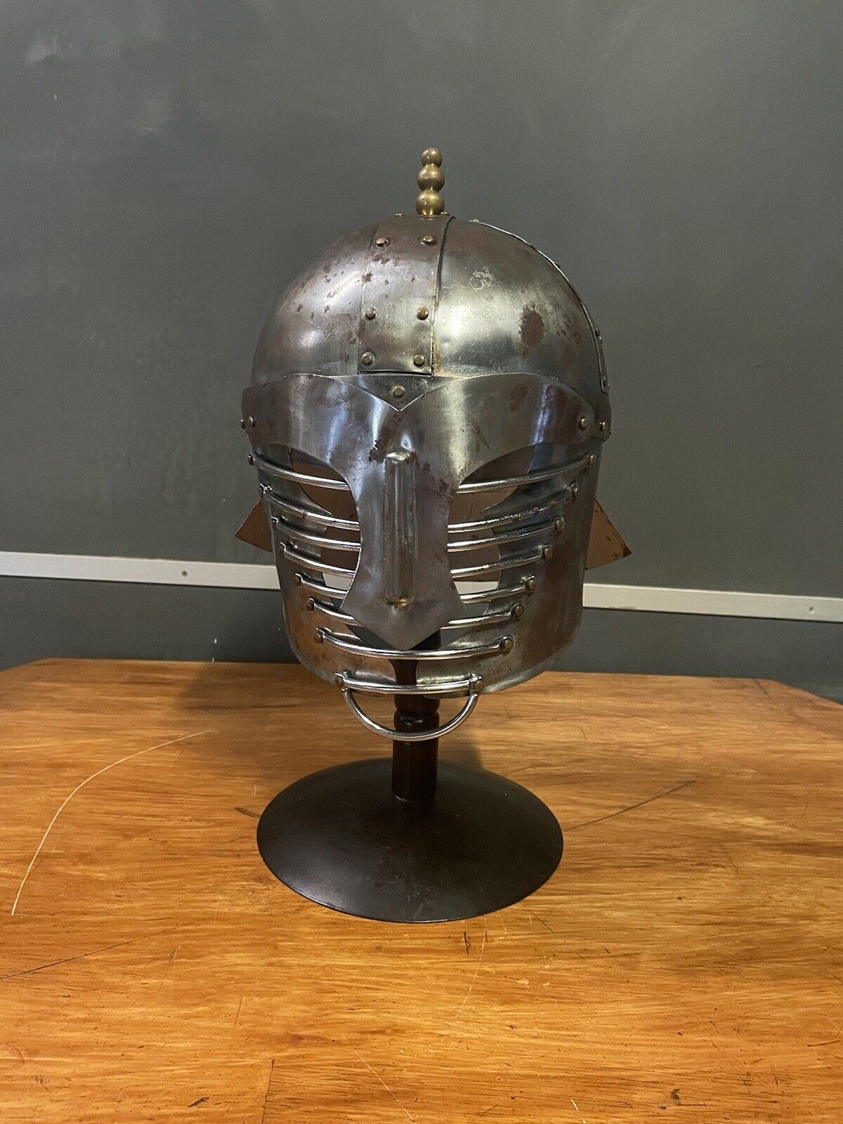 Medieval Style Helmet ￼ W Stand