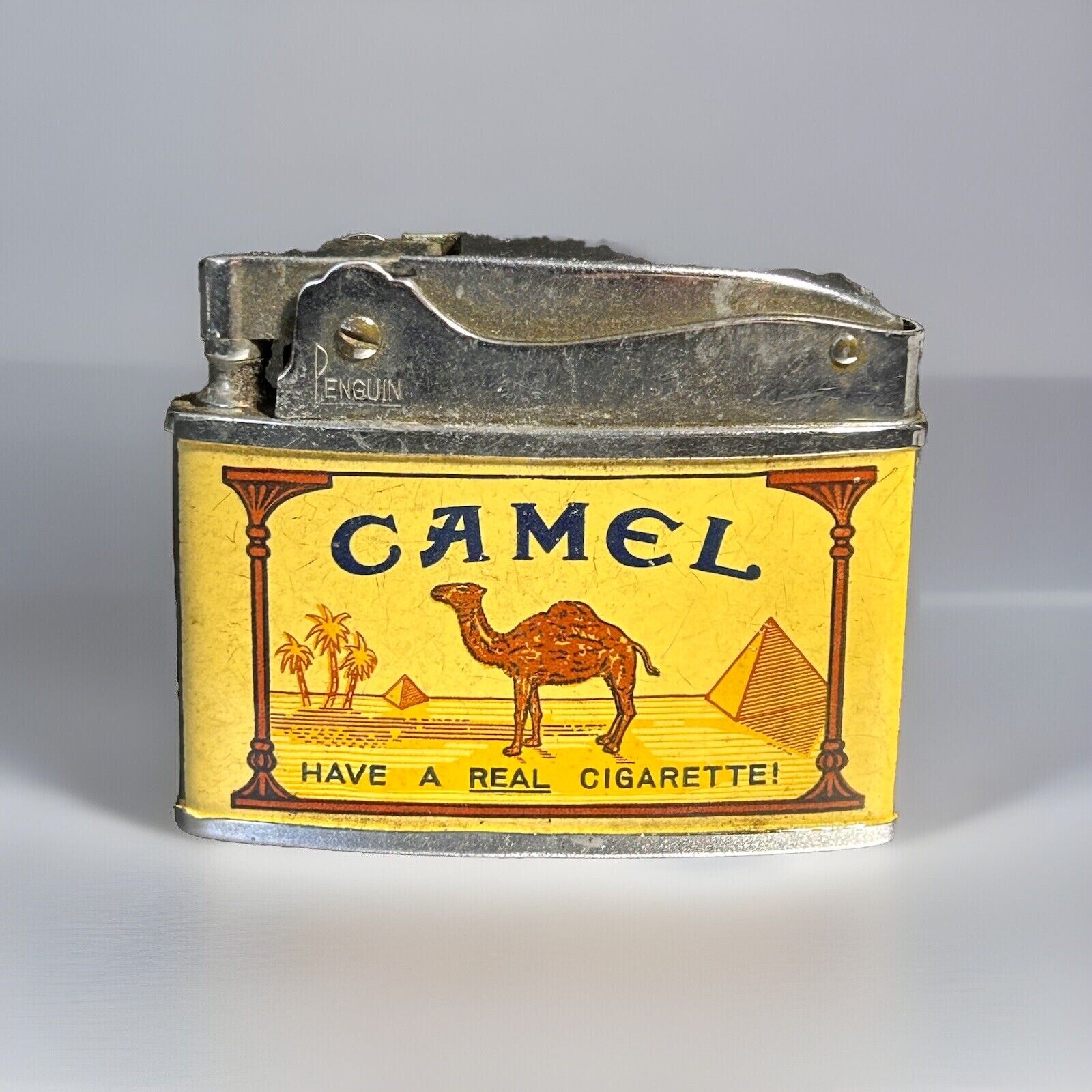 Vintage 1960s Crown Design Camel Cigarette Lighter