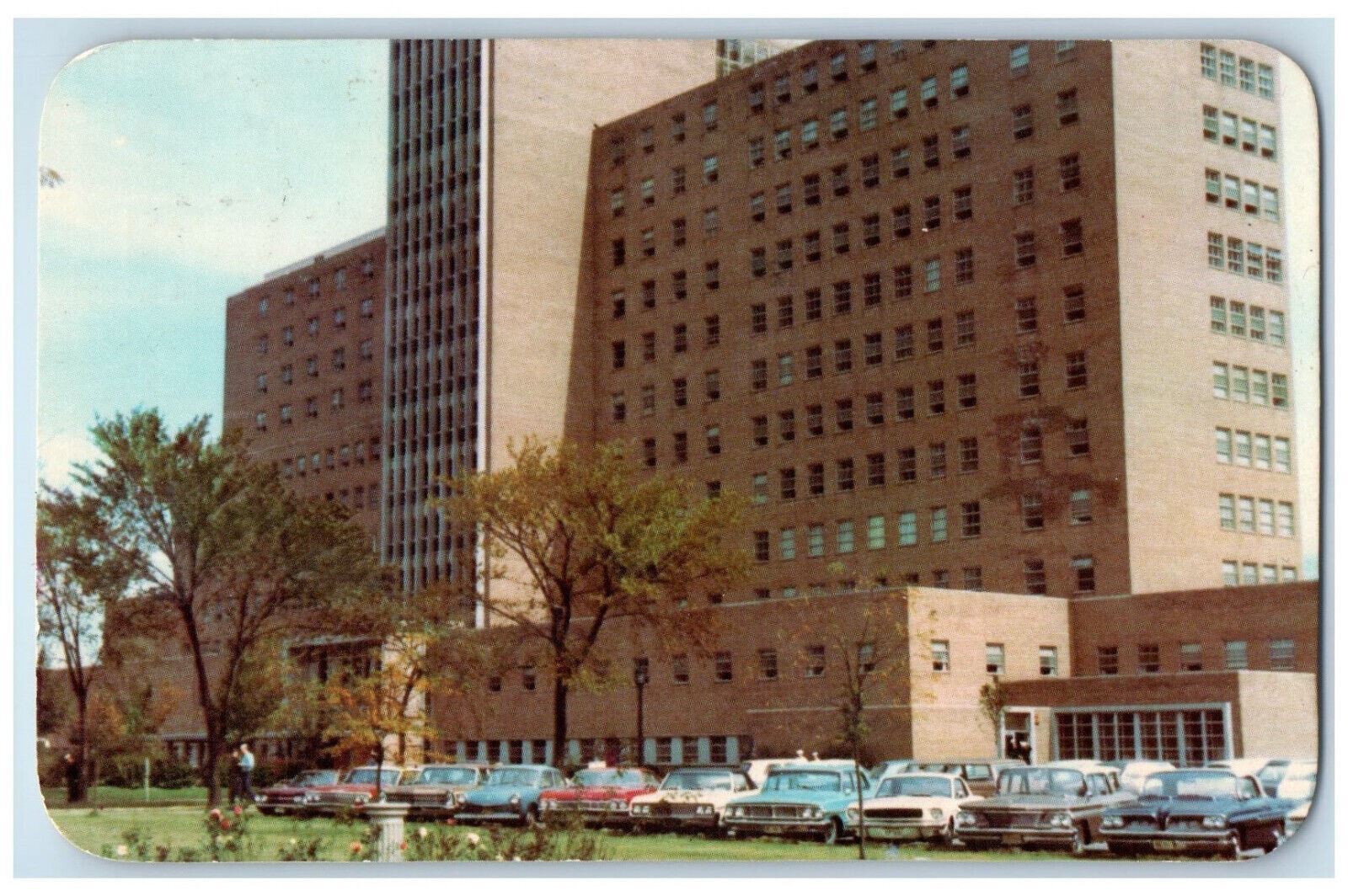 c1960s U.S. Naval Hospital, Lake Michigan, Great Lakes, Illinois IL Postcard