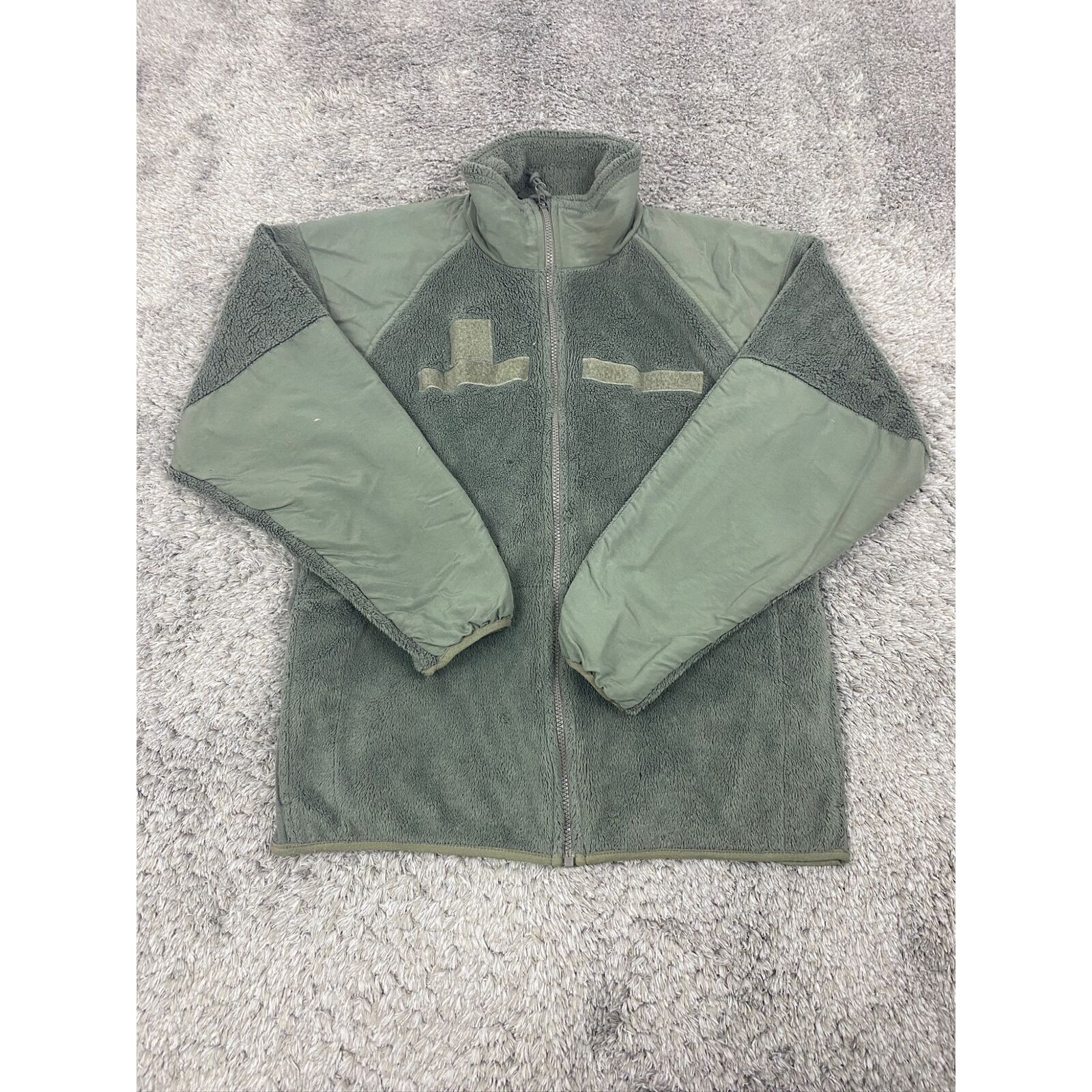 USGI Cold Weather Jacket Mens Medium Gen III Polartec Full Zip Green Fleece Coat