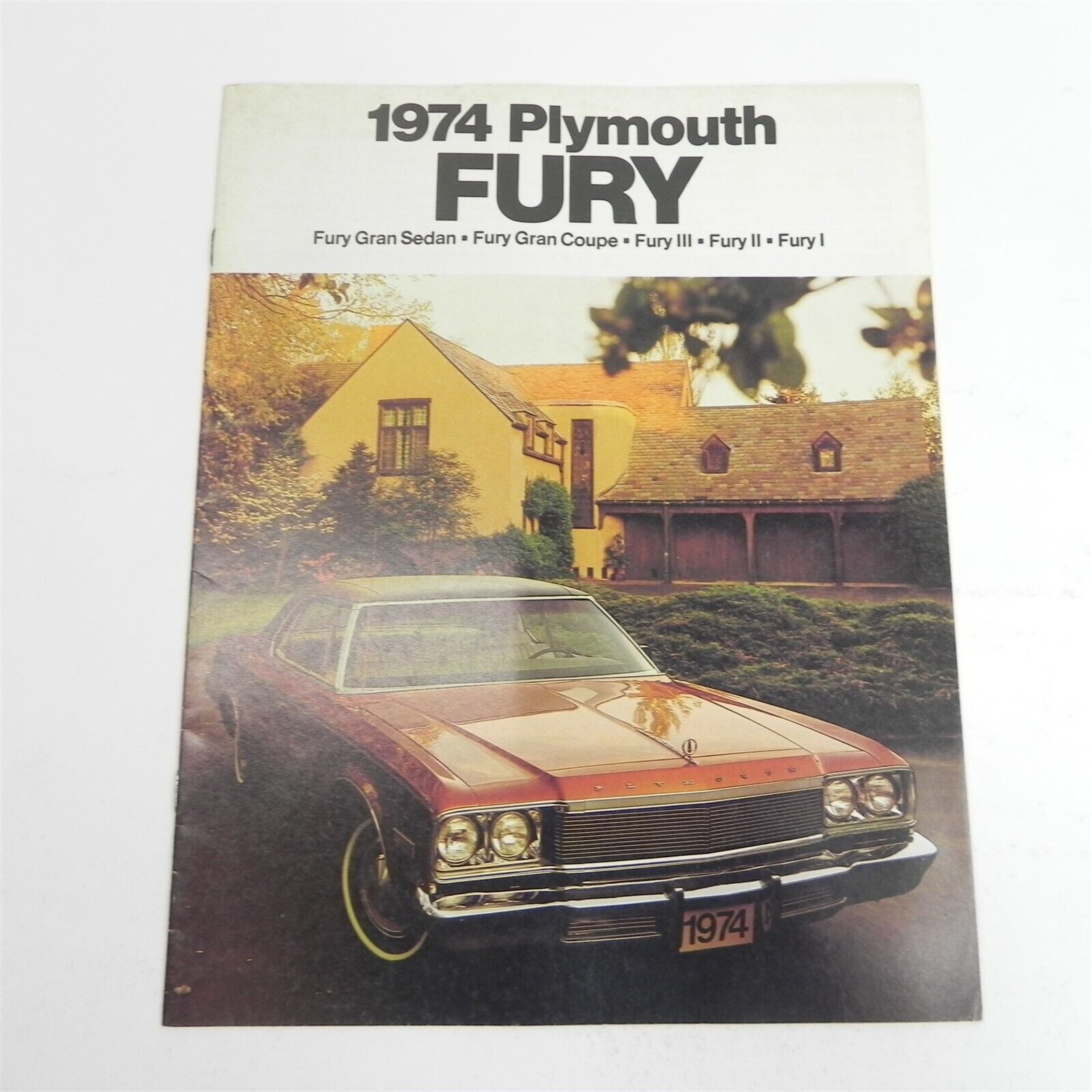 VINTAGE 1974 PLYMOUTH FURY DEALERSHIP SALES BROCHURE SPECIFICATIONS INFORMATION