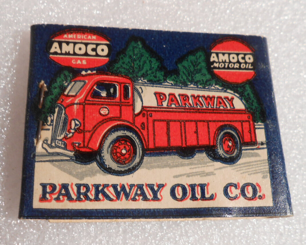 FULL - 1940's PARKWAY OIL  Matchbook. Unused & Unstruck. Near Mint. FULL AMOCO