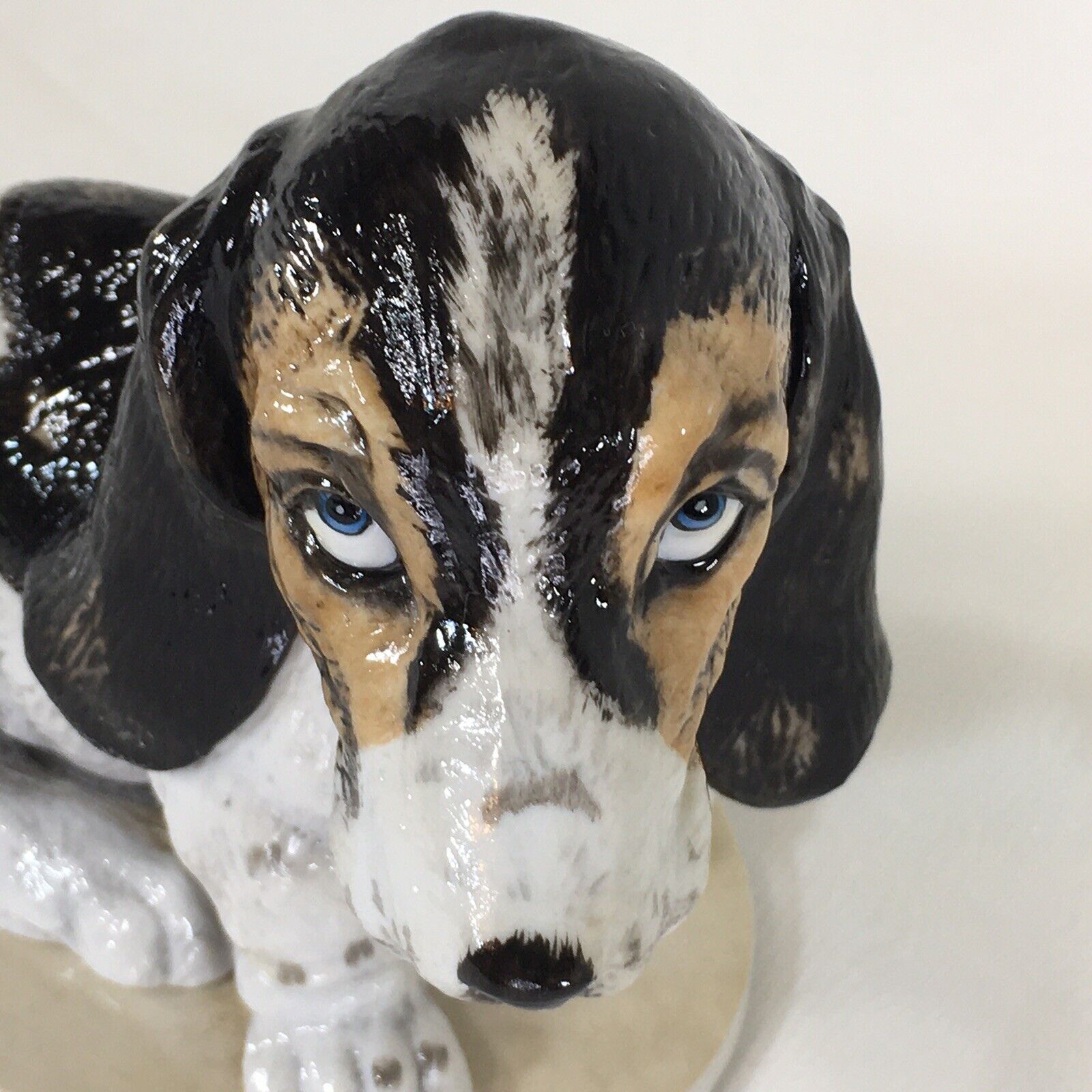 Hound Dog Puppy Figurine Homco Masterpiece 1983 Vintage Porcelain❤️