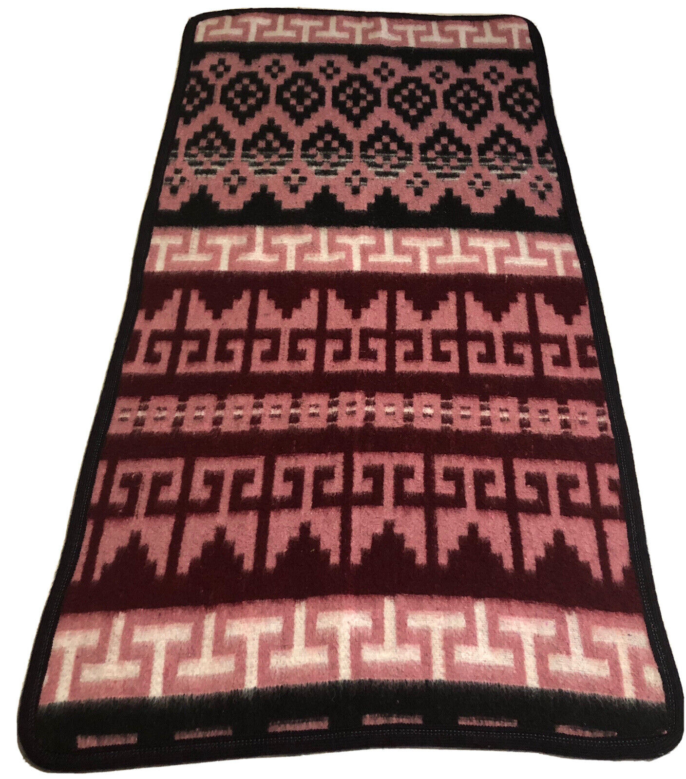 Vintage Southwestern Throw Blanket 28”x54” Pink Shades  ............