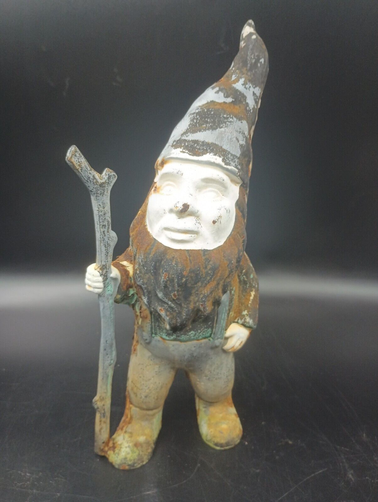 Vintage Cast Iron Garden Gnome 13\