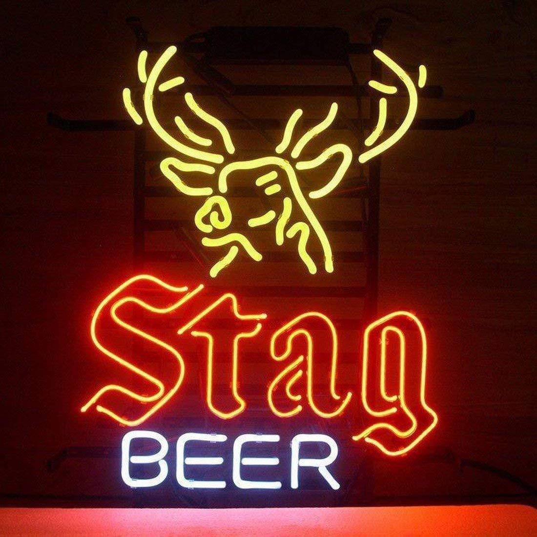 New Stag Beer Deer Man Cave Neon Light Sign 20\