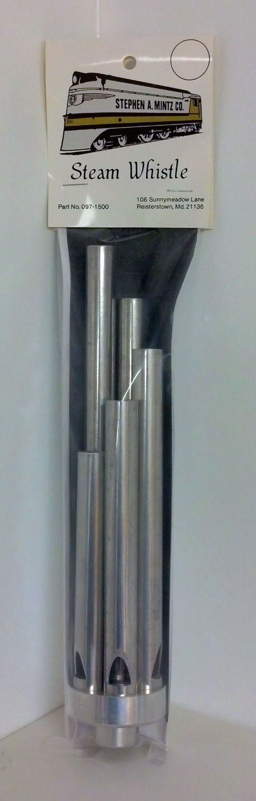 Steam Whistle 5 Chime Aluminum - THREADED BASE - Mintz Whistles