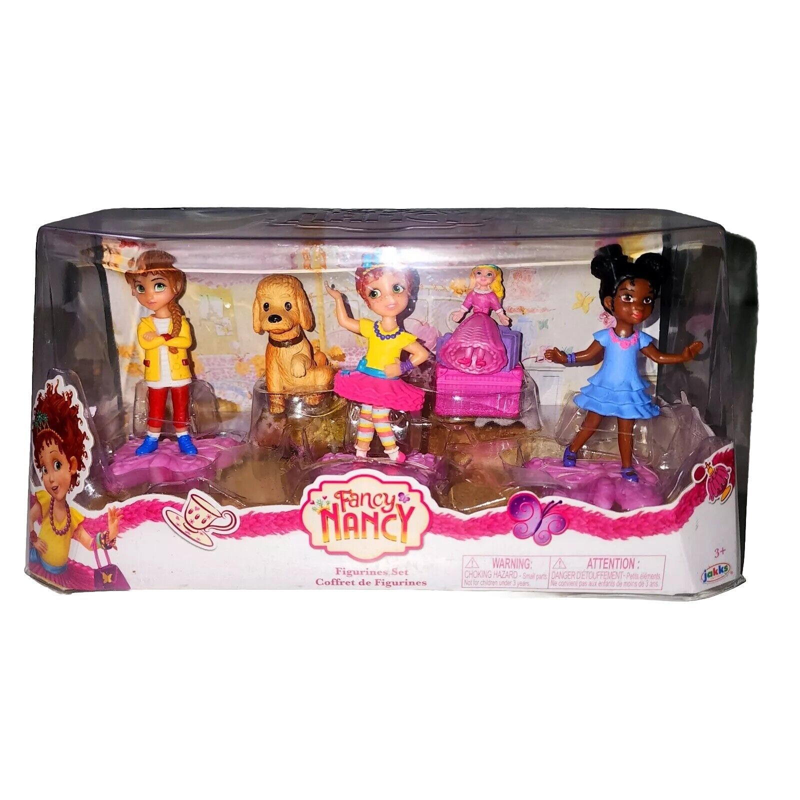 Disney Junior Fancy Nancy 5 Piece Collectible Action Figurines Set Girls Toys