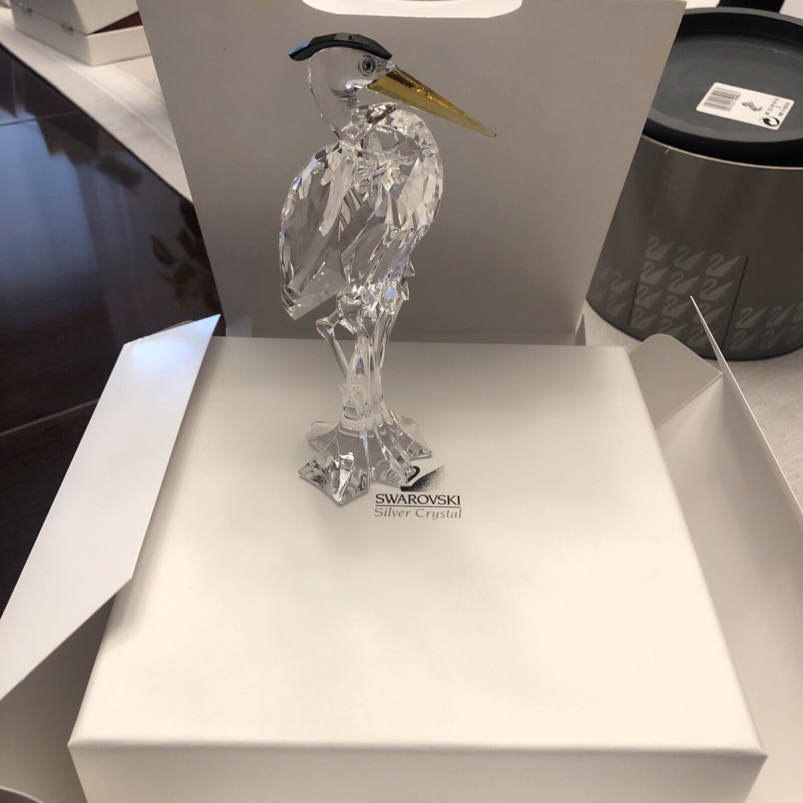 Swarovski Silver Heron Figurine 