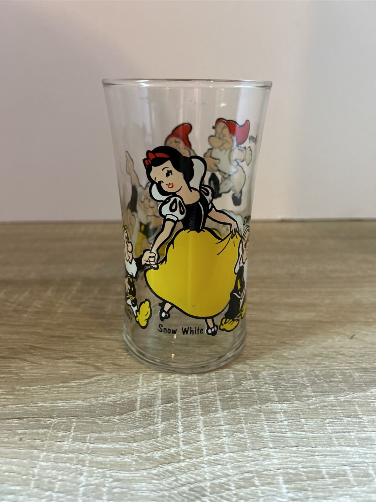 Vintage Disney Snow White Drinking Glass Cup