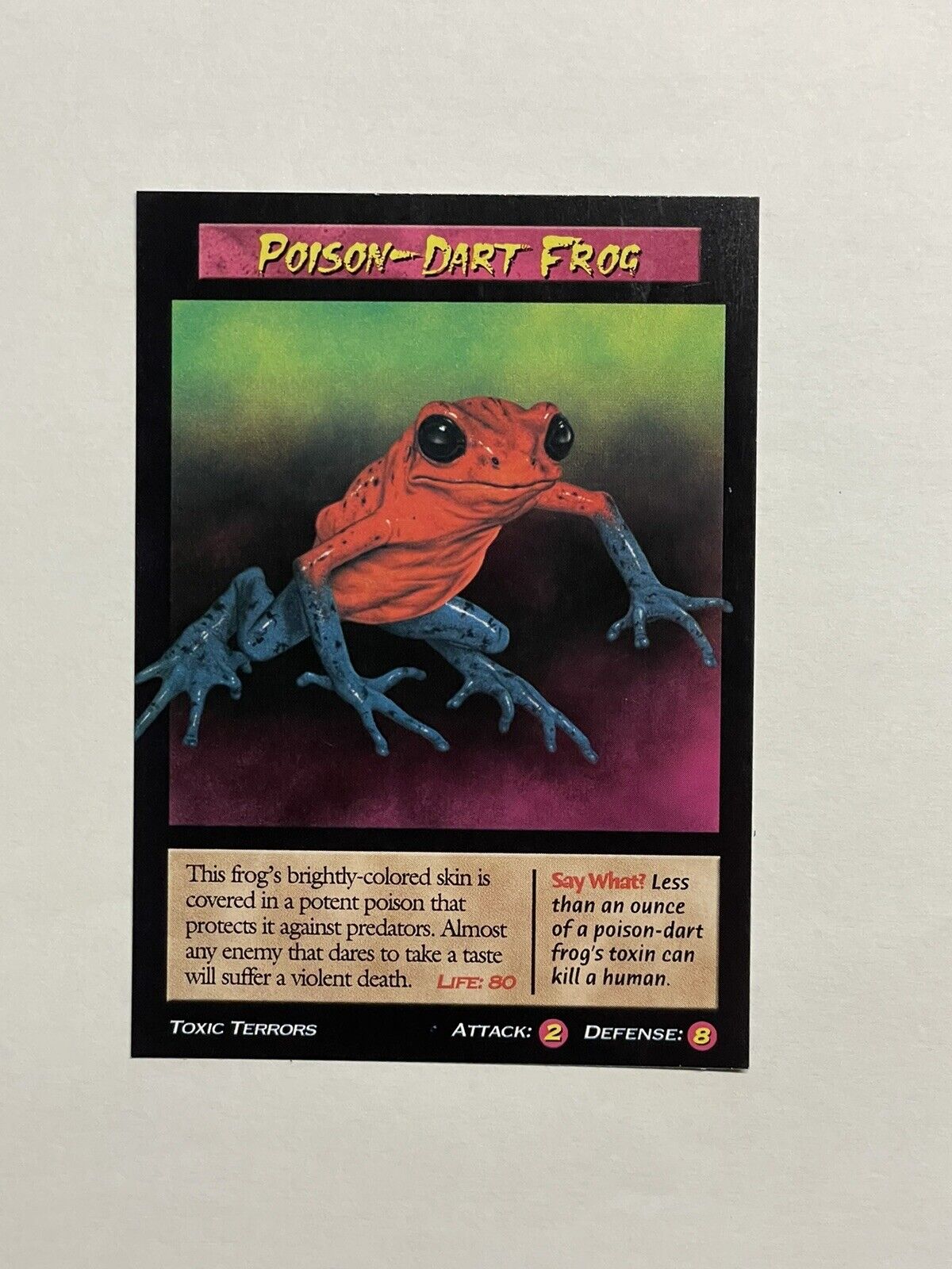 2004 IMP AB Weird n’ Wild Creatures Toxic Terrors Poison-Dart Frog