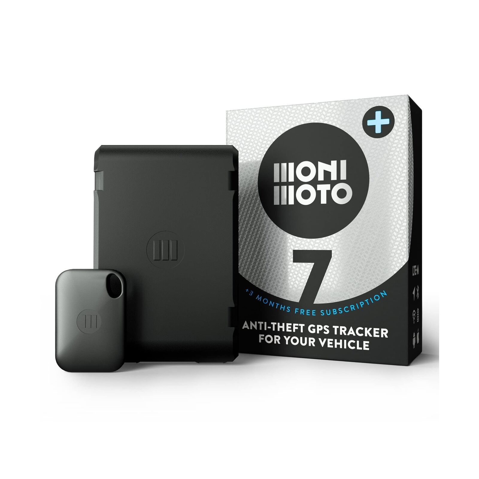 MoniMoto 7 (2022) Plus 3 Edition Motorcycle Tracker and Alarm with DIY Instal...