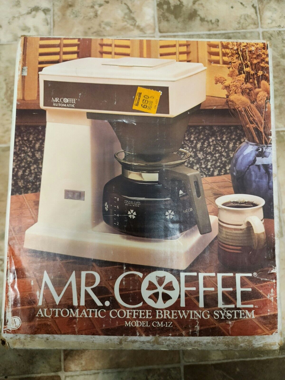 VINTAGE Mr. Coffee 10 Cup Automatic Coffee Maker White CM-1Z 1967 TESTED READ