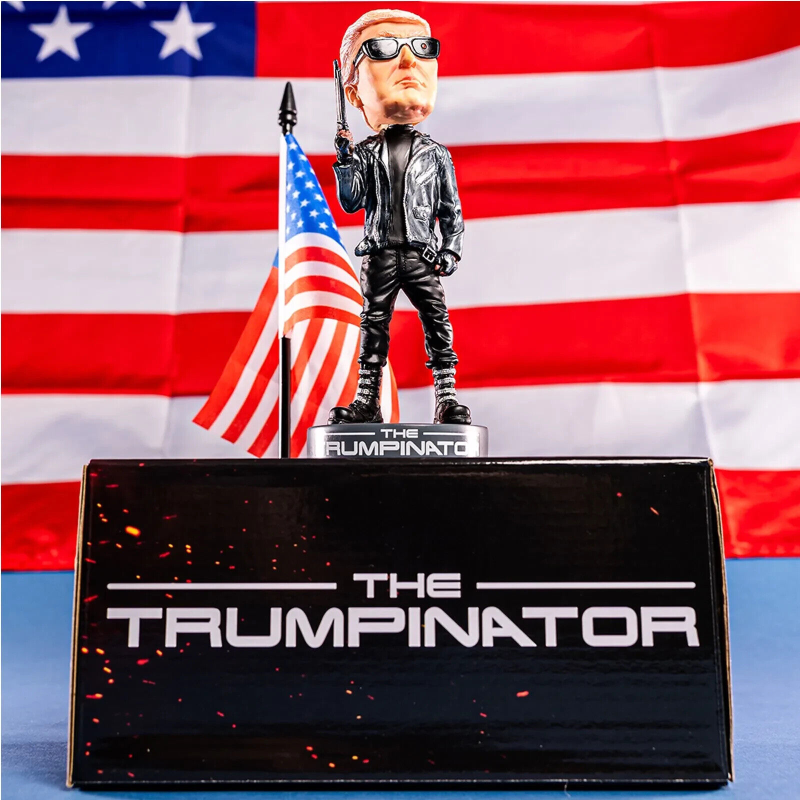 Trumpinator 2024 Bobblehead - Donald Trump 'I'll Be Back' Collectible MAGA Merch