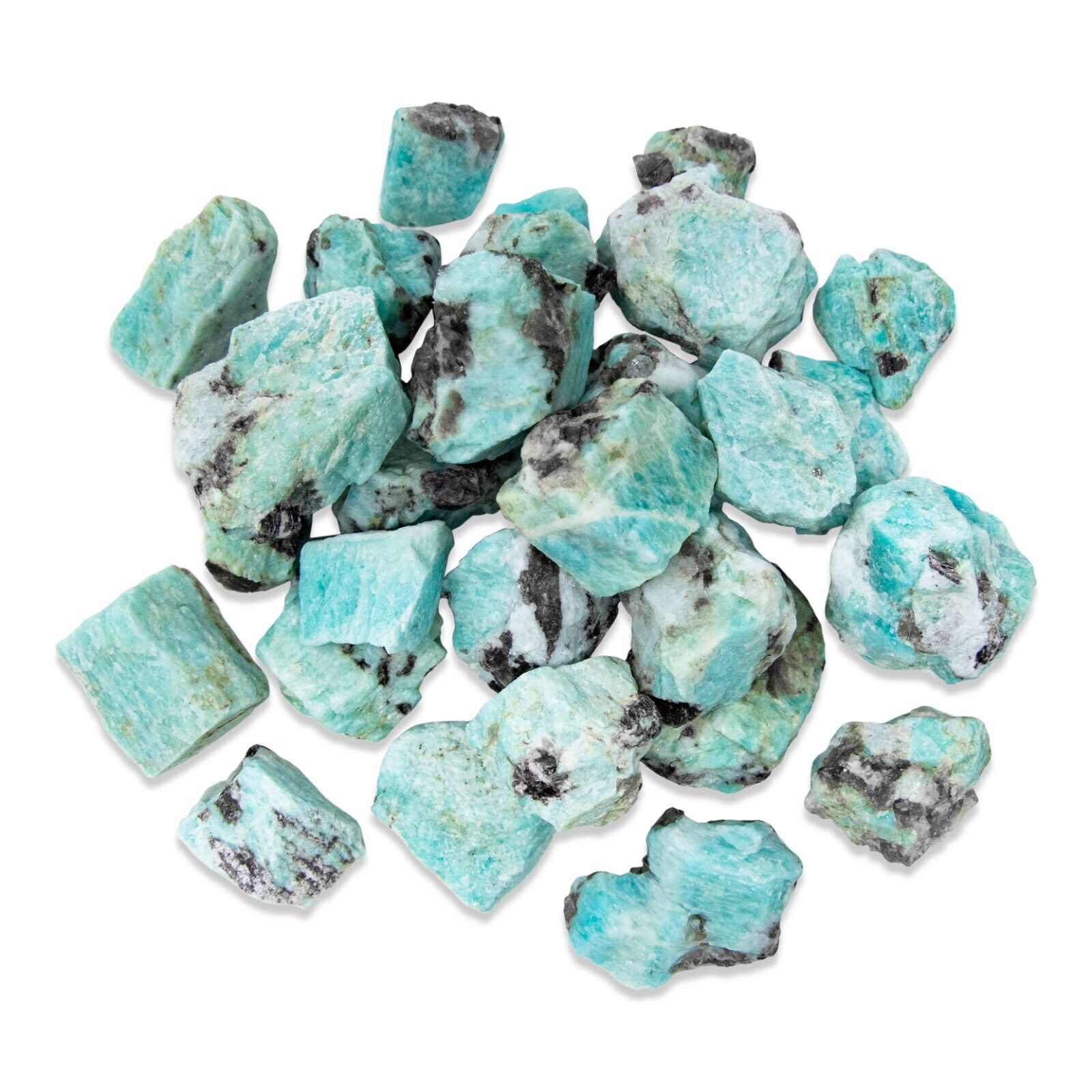 Raw Amazonite Crystal - Bulk Wholesale Rough Stones - Amazonite Gemstone Brazil