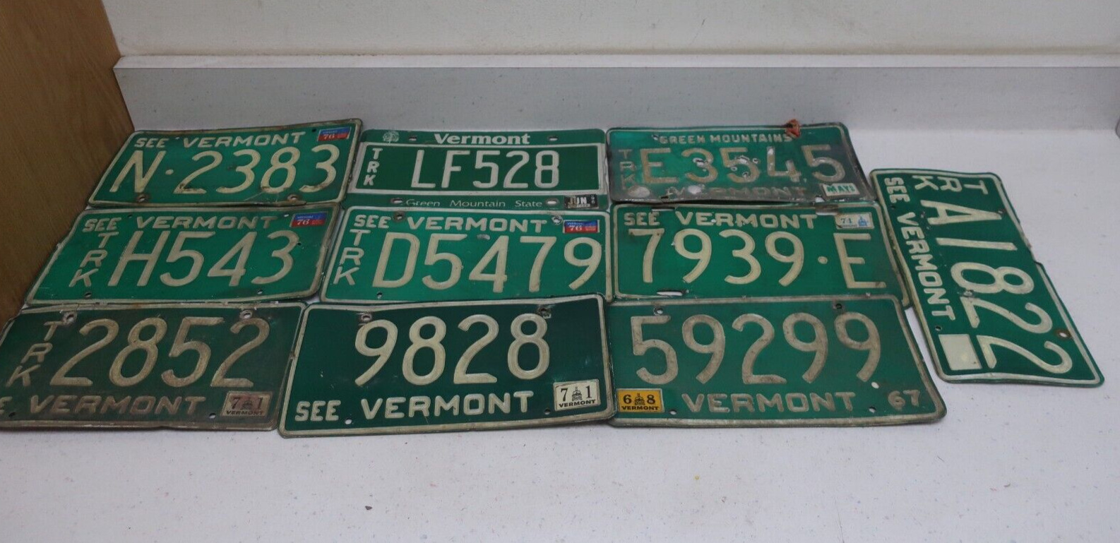 Vermont Bulk License Plates Old VT 1988 1974 1996 1976 1967 1968 1971 (E29)