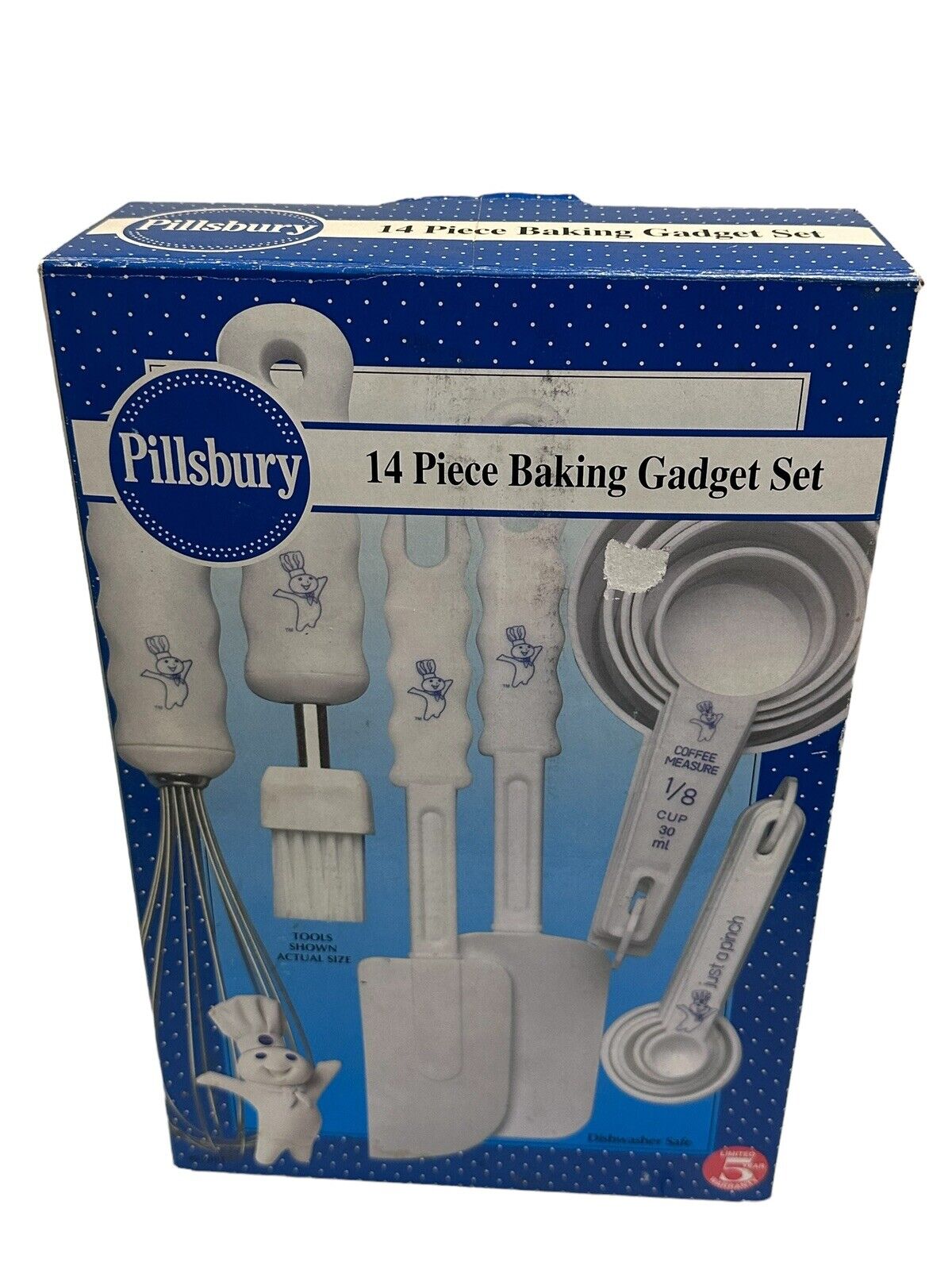 Pillsbury Doughboy Poppin\'Fresh 14 Piece Baking Gadget Set/Utensil 